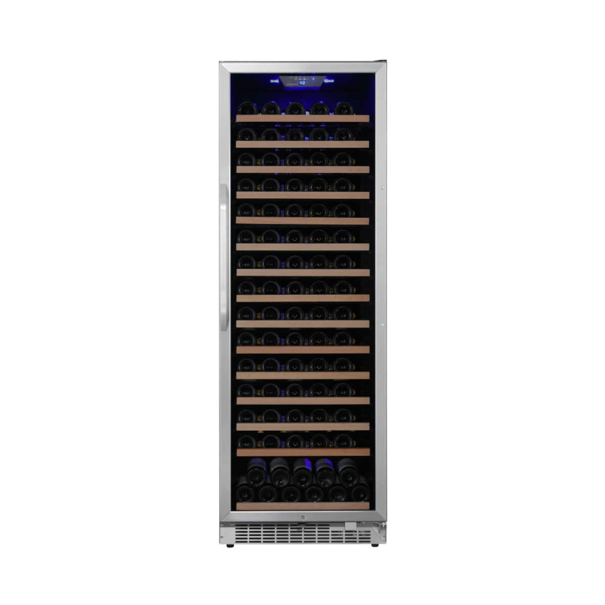 Edgestar 24-Inch Wide 151 Bottle Capacity Freestanding Single Zone Wine Cooler With Even Cooling Technology (SAK30756)