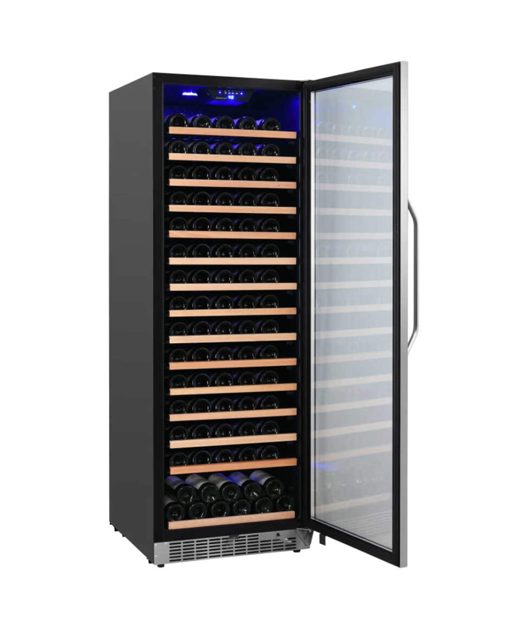 Edgestar 24-Inch Wide 151 Bottle Capacity Freestanding Single Zone Wine Cooler With Even Cooling Technology (SAK30756)