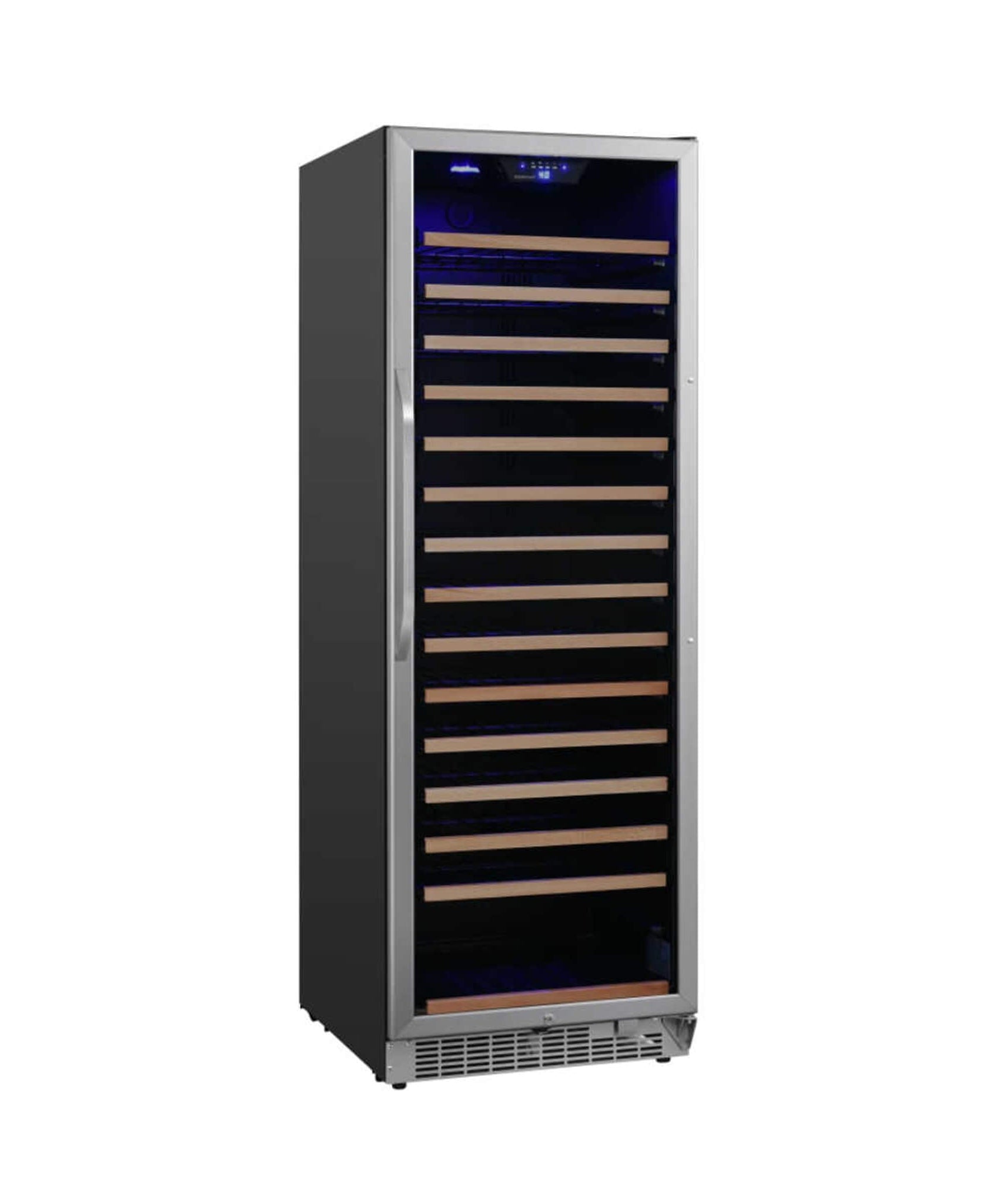 Edgestar 24-Inch Wide 151 Bottle Capacity Freestanding Single Zone Wine Cooler With Even Cooling Technology (SAK30756)