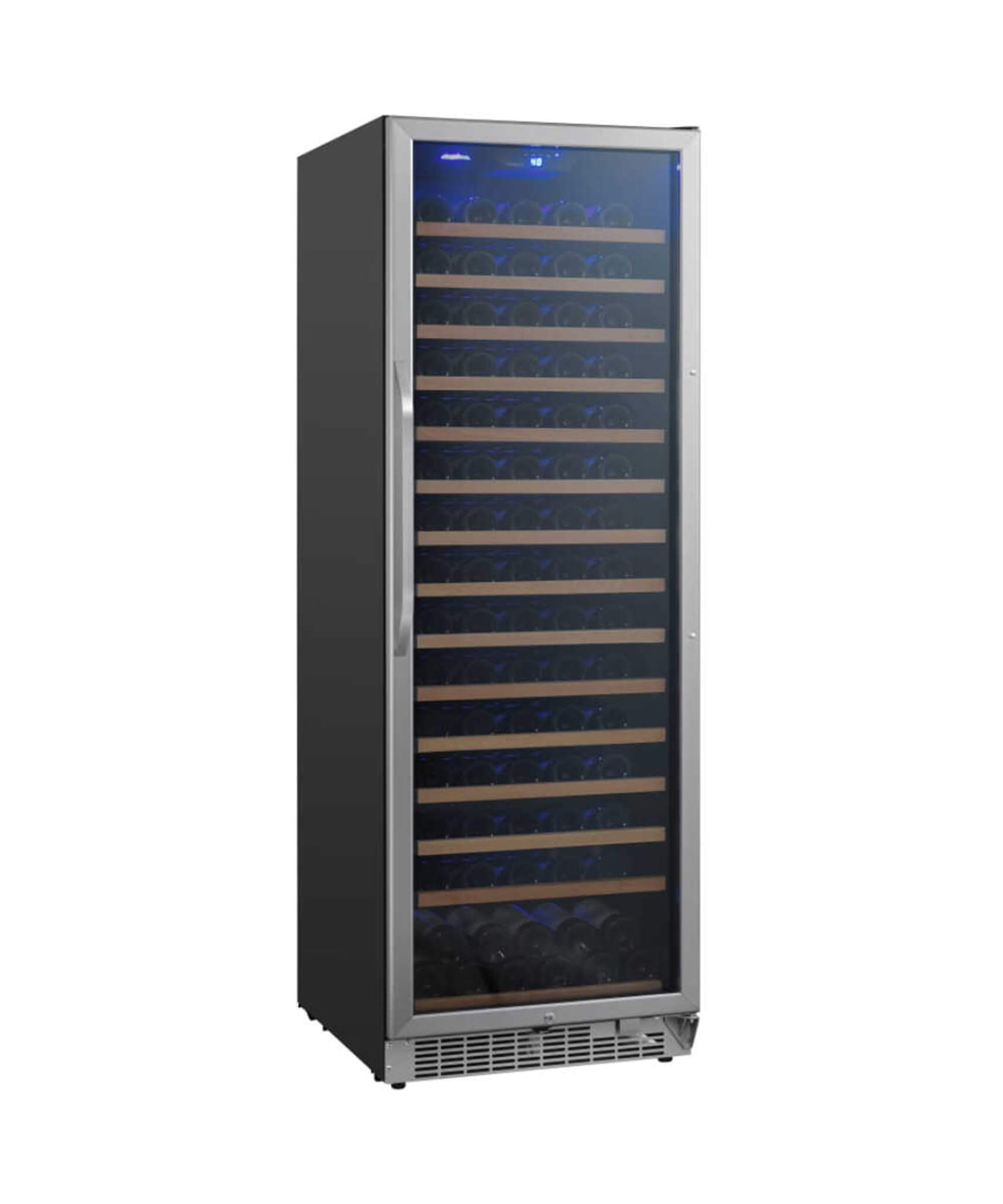 Edgestar 24-Inch Wide 151 Bottle Capacity Freestanding Single Zone Wine Cooler With Even Cooling Technology (SAK30756)