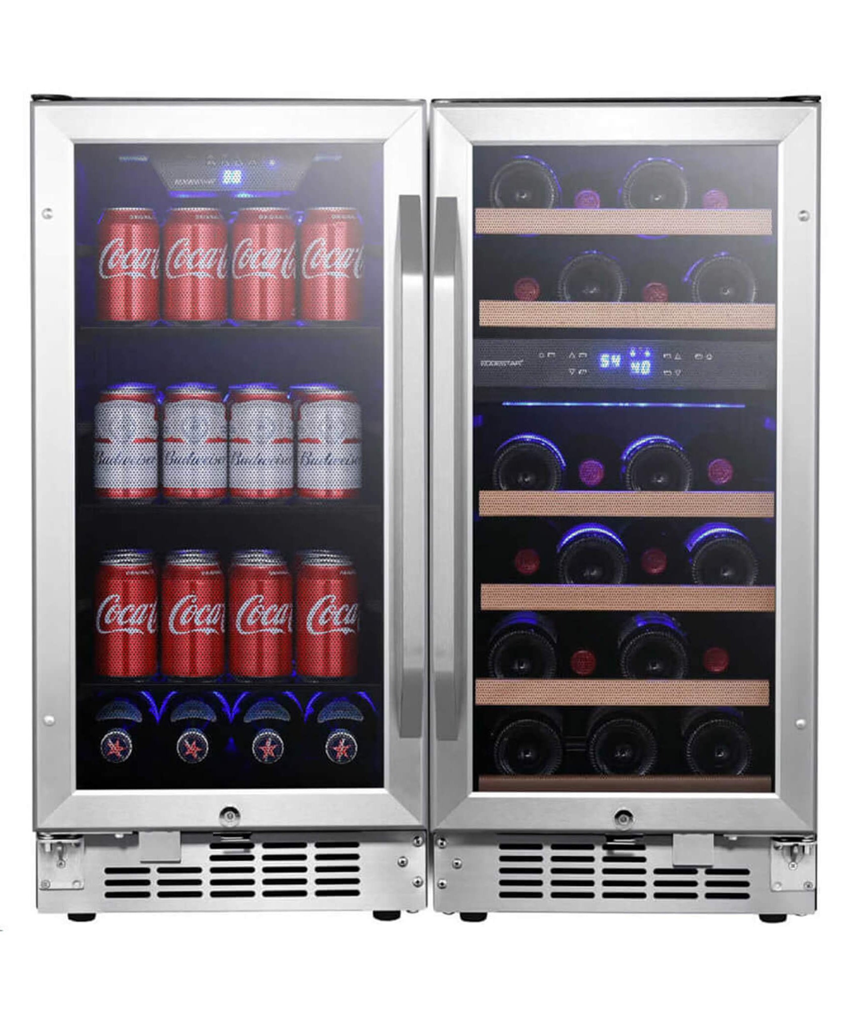 Edgestar 30-Inch Dual Zone Side By Side Cooler With 26 Wine Bottle And 80 Can Capacity [CWBV80261] (SAK72461)