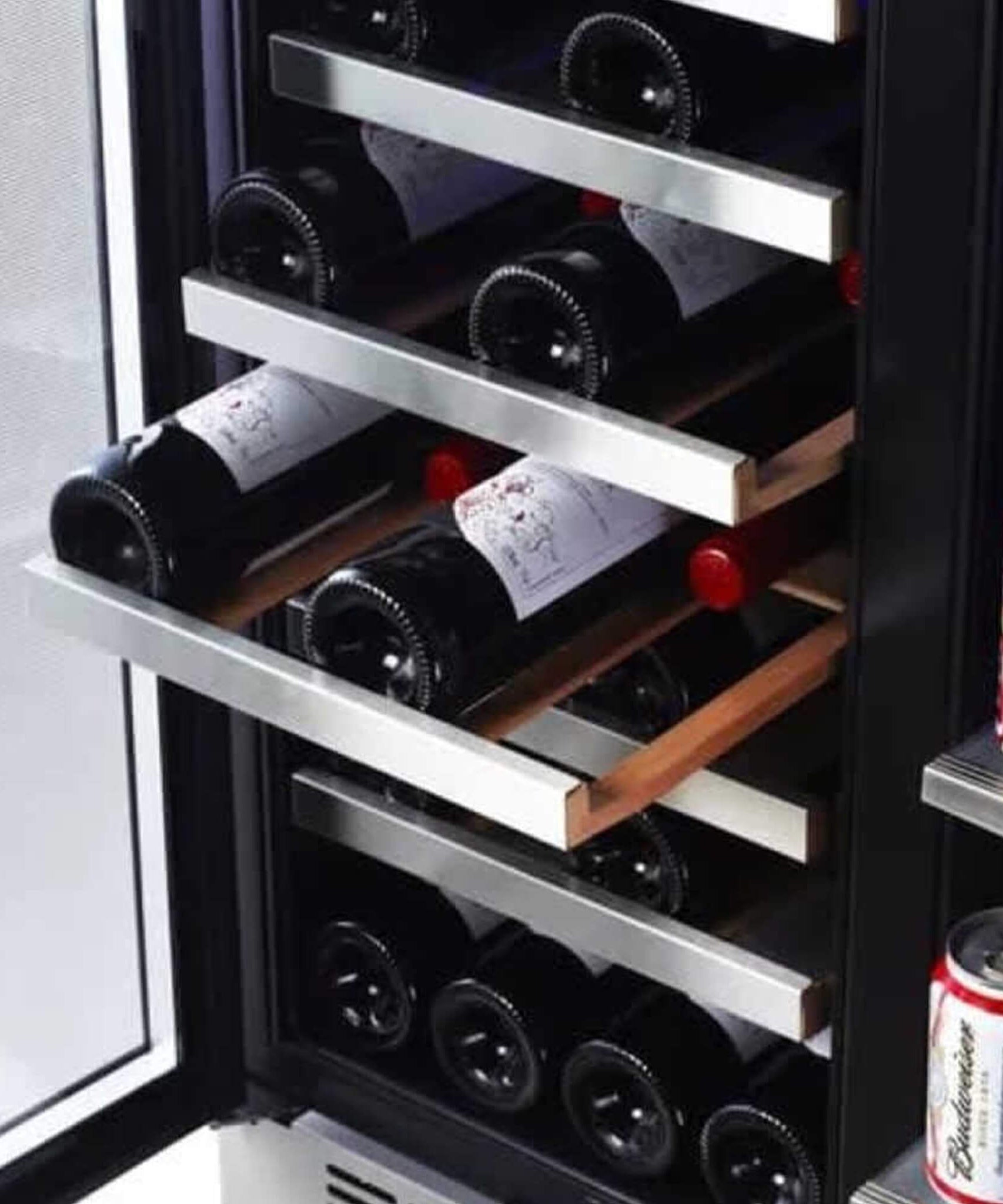 Edgestar 30-Inch Wide 28 Bottle Built In Dual Zone Beverage Center With 86 Can Capacity (SAK35972)