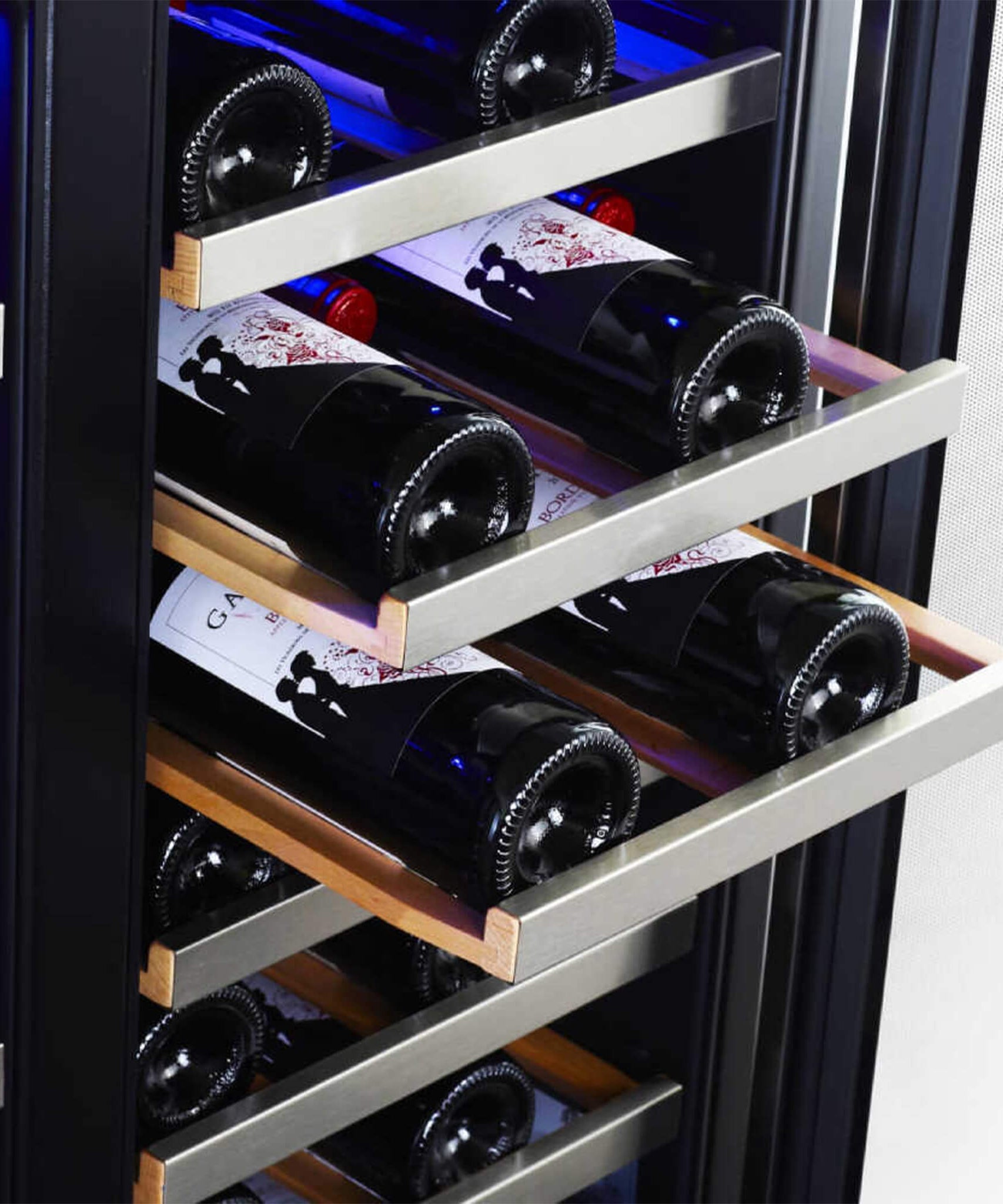 Edgestar 30-Inch Wide 56 Bottle Capacity Built-In French Door Wine Cooler With Door Locks [CWR5631FD] (SAK56381)