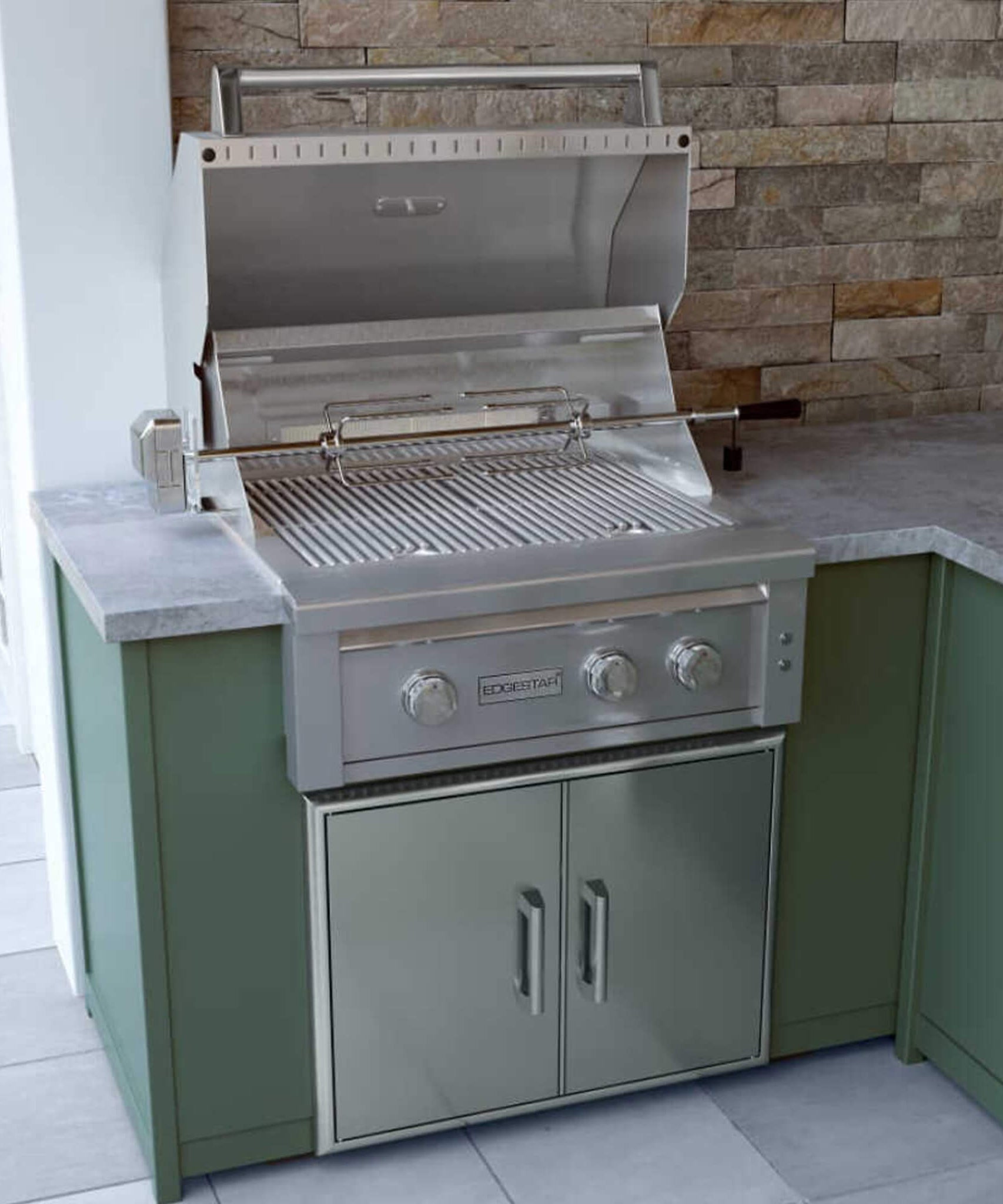 Edgestar 60K BTU 30-Inch Built-In Grill Kit With Insulated Jacket And Double Access Doors [GRL300IBKIT] (SAK82568)