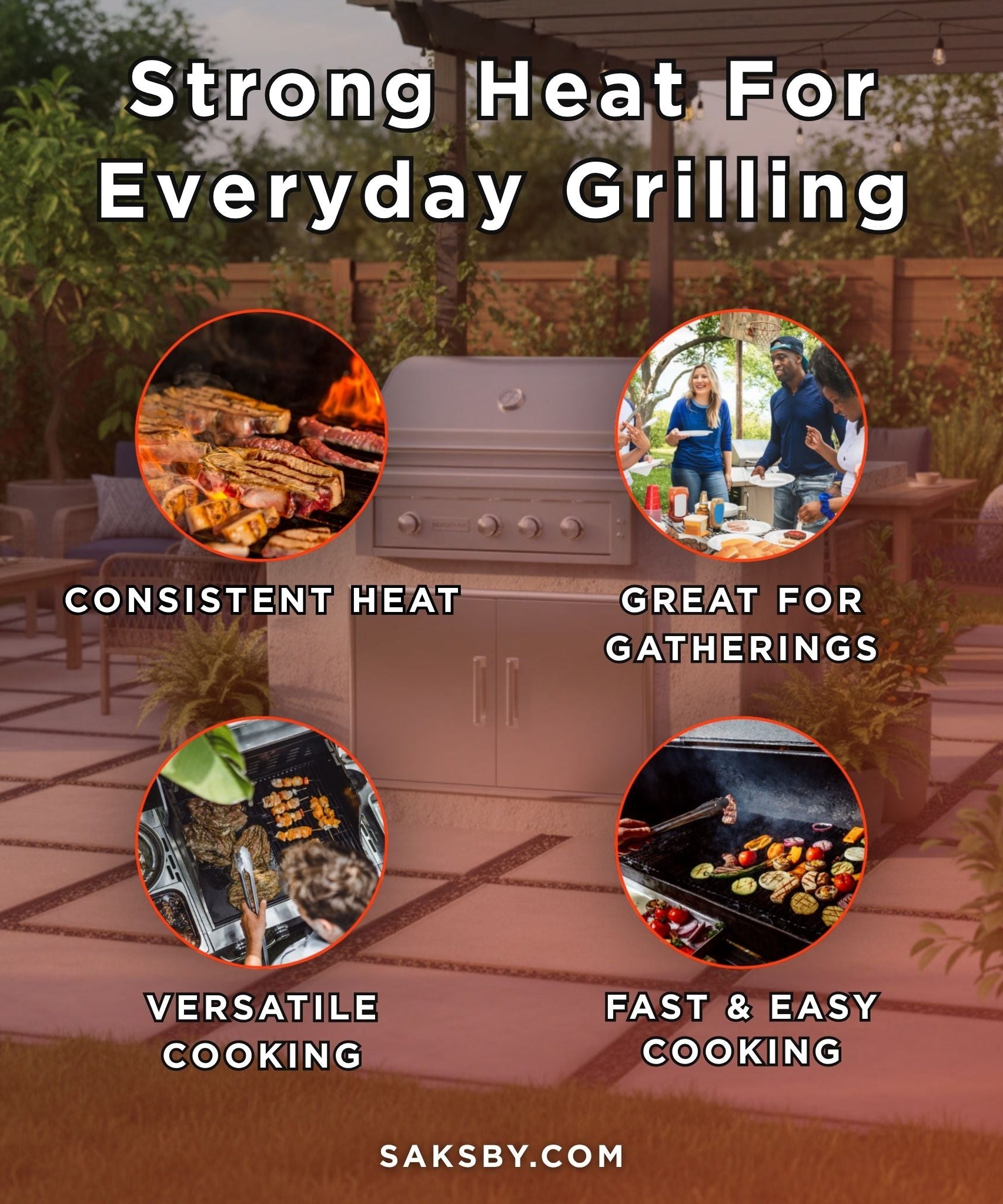 Edgestar 89K BTU 36-Inch Built-In Grill With Insulated Jacket And Double Access Doors [GRL360IBKIT] (SAK78429)