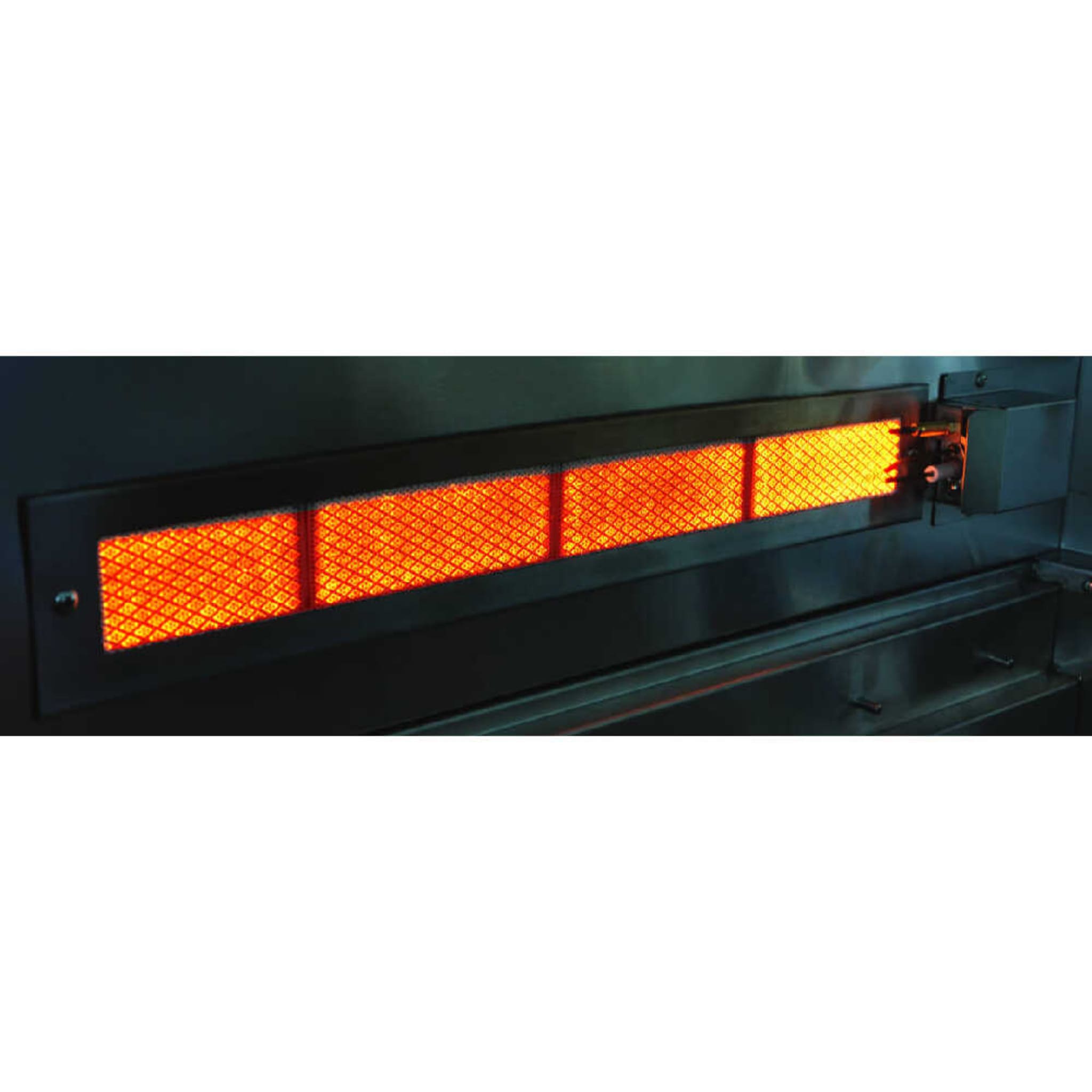 Edgestar 89K BTU 36-Inch Freestanding LED Lighting Grill And Cart With Rotisserie (SAK85914)