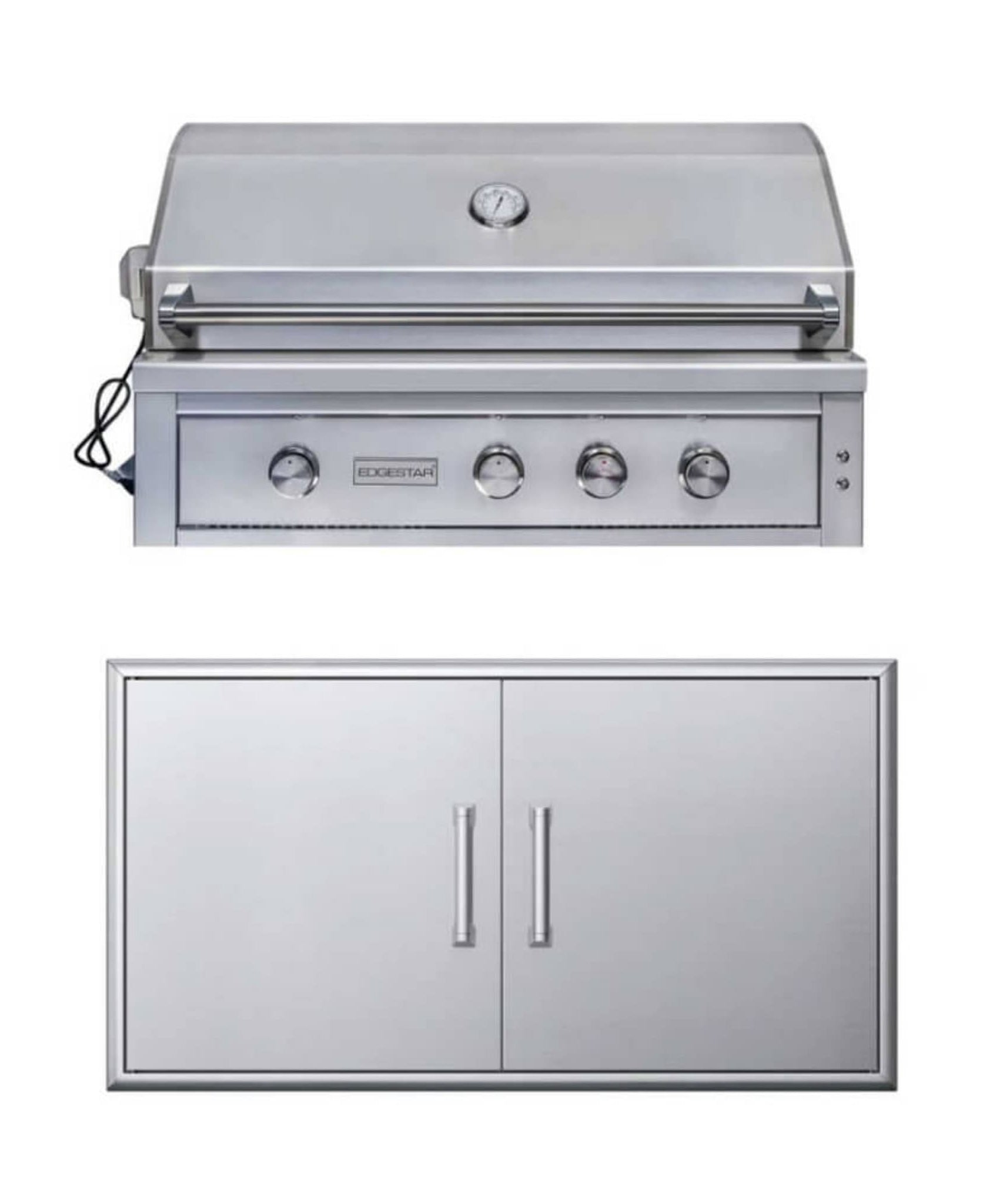 Edgestar 89K BTU 42-Inch Built-In Grill With Insulated Jacket And Double Access Doors Insulated Jacket (SAK94627)