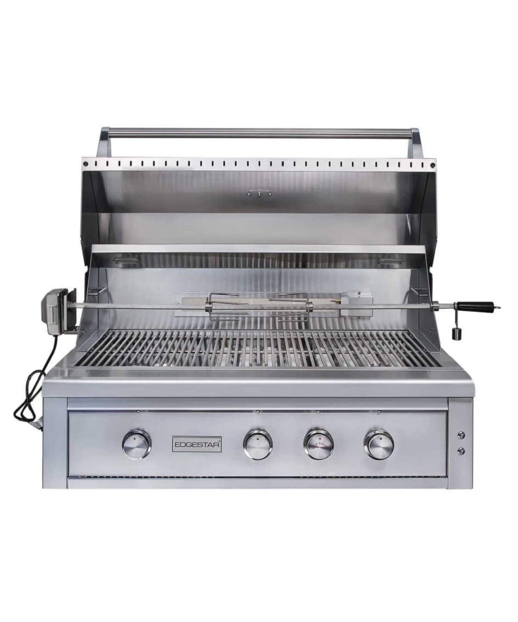 Edgestar 89K BTU 42-Inch Freestanding Grill And Cart With Rotisserie And Lighted Knobs [GRL420FS] (SAK56935)