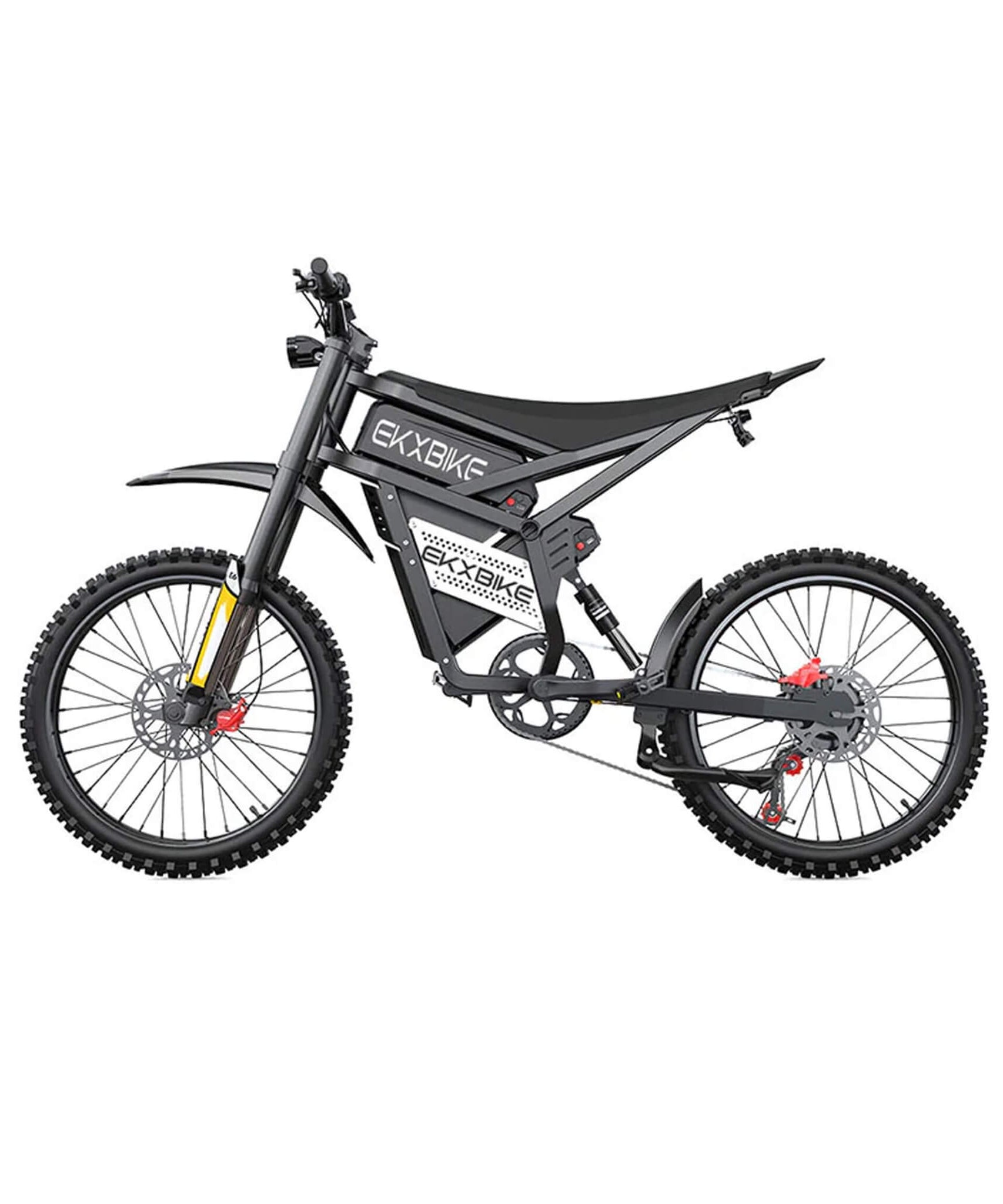 EKX E6 3000W 52V/40AH Premium Electric Carbon Steel Off-Road Mountain Dirt Bike (SAK18315)