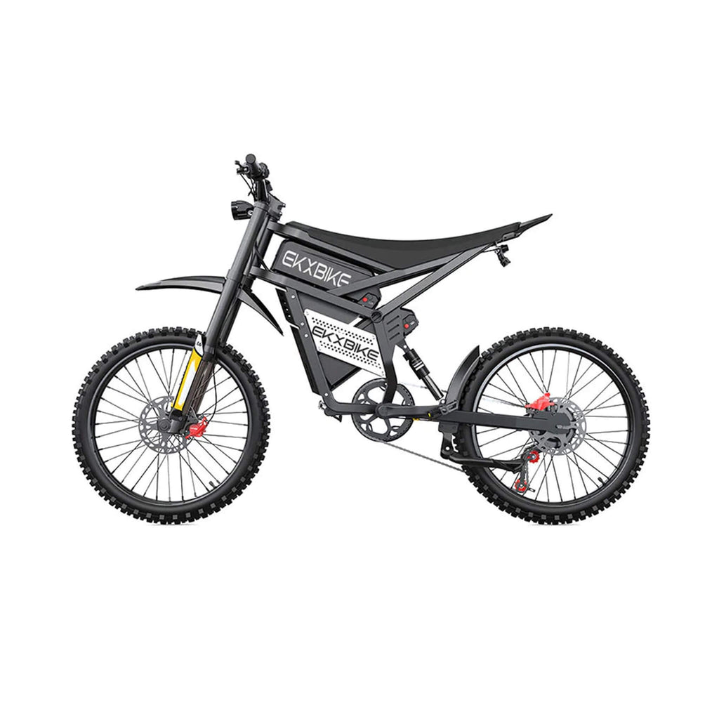 EKX E6 3000W 52V/40AH Premium Electric Carbon Steel Off-Road Mountain Dirt Bike (SAK18315)