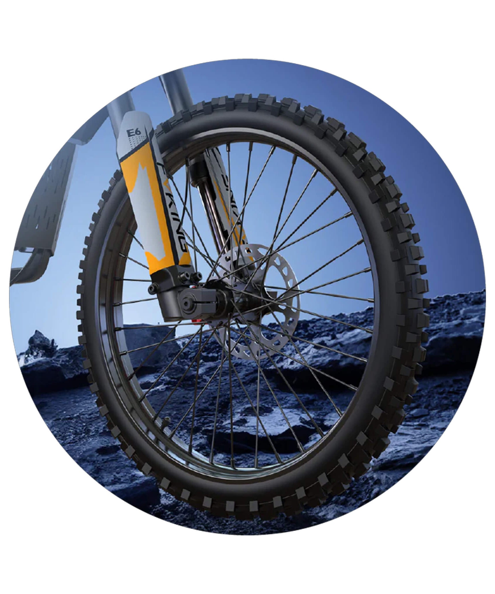 EKX E6 3000W 52V/40AH Premium Electric Carbon Steel Off-Road Mountain Dirt Bike (SAK18315)