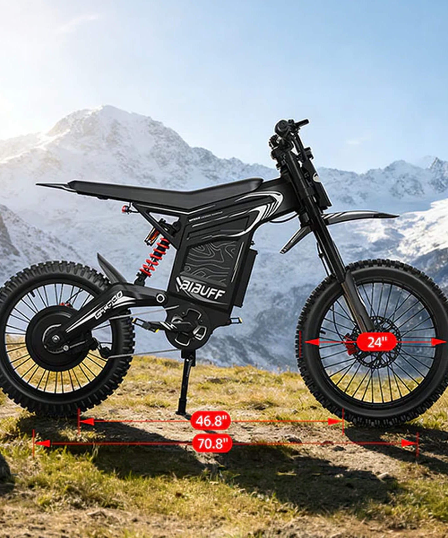 EKX GT600 7500W 72V30AH Full-Suspension Off-Road Electric Dirt Bike (SAK49037)