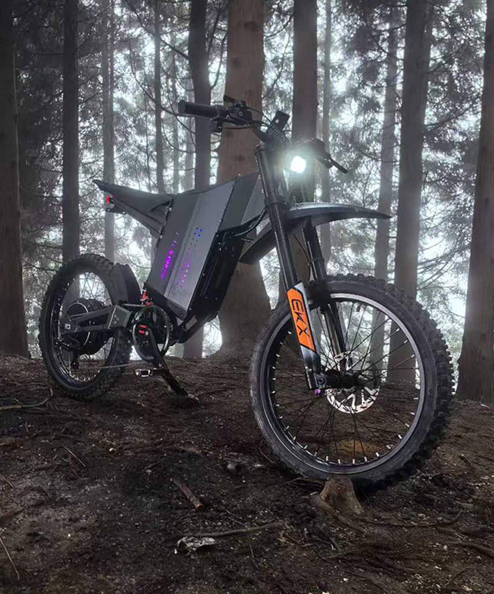 EKX GTS 8000W 72V/30AH Premium Electric High-Strength Steel Pipe Off-Road Mountain Dirt Bike (SAK31684)