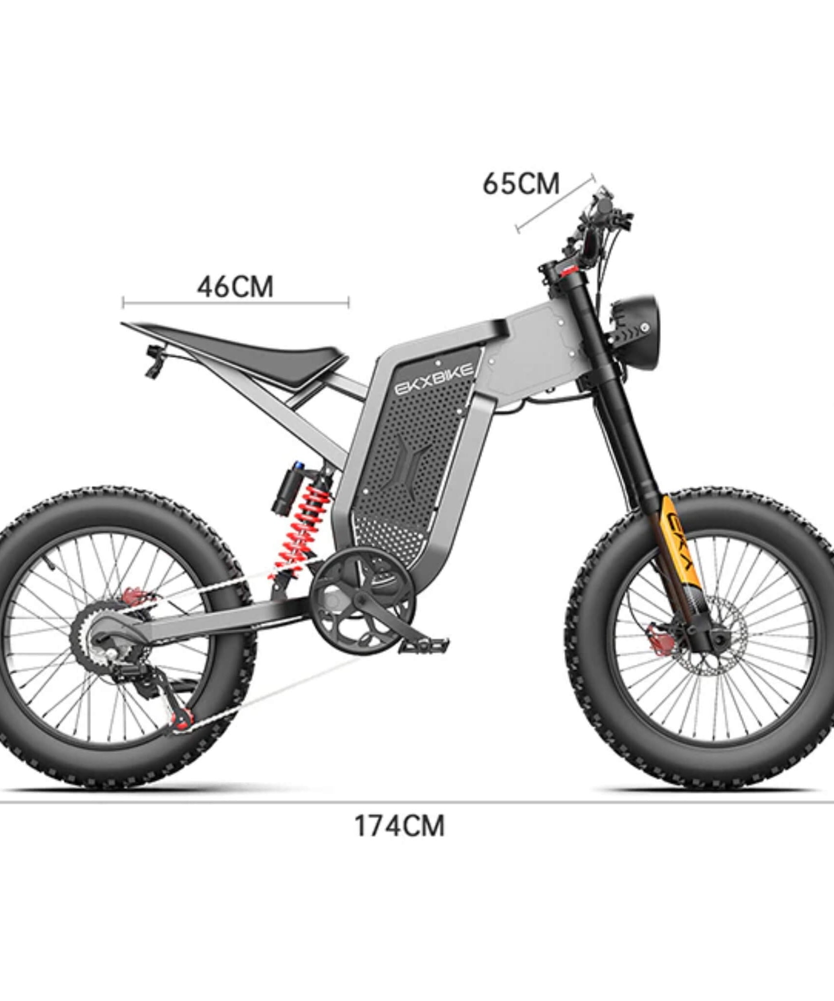 EKX X21 2000W 48V/35AH Premium Electric Off-Road Mountain Dirt Bike (SAK92745)