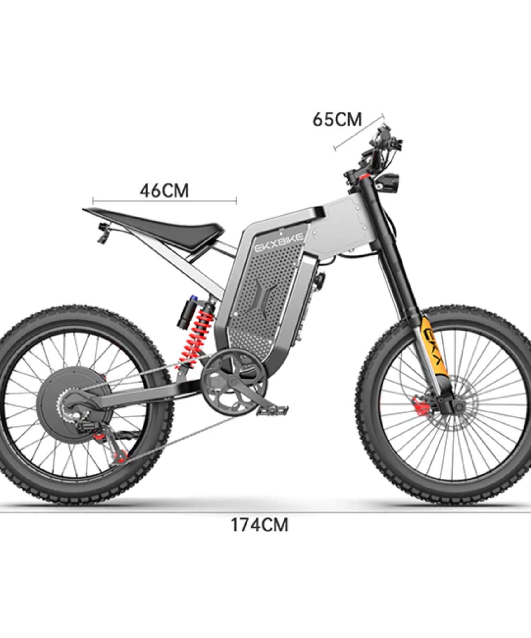 EKX X21 MAX 3000W 60V/30AH Electric Mountain Off-Road Dirt Bike (SAK48016)