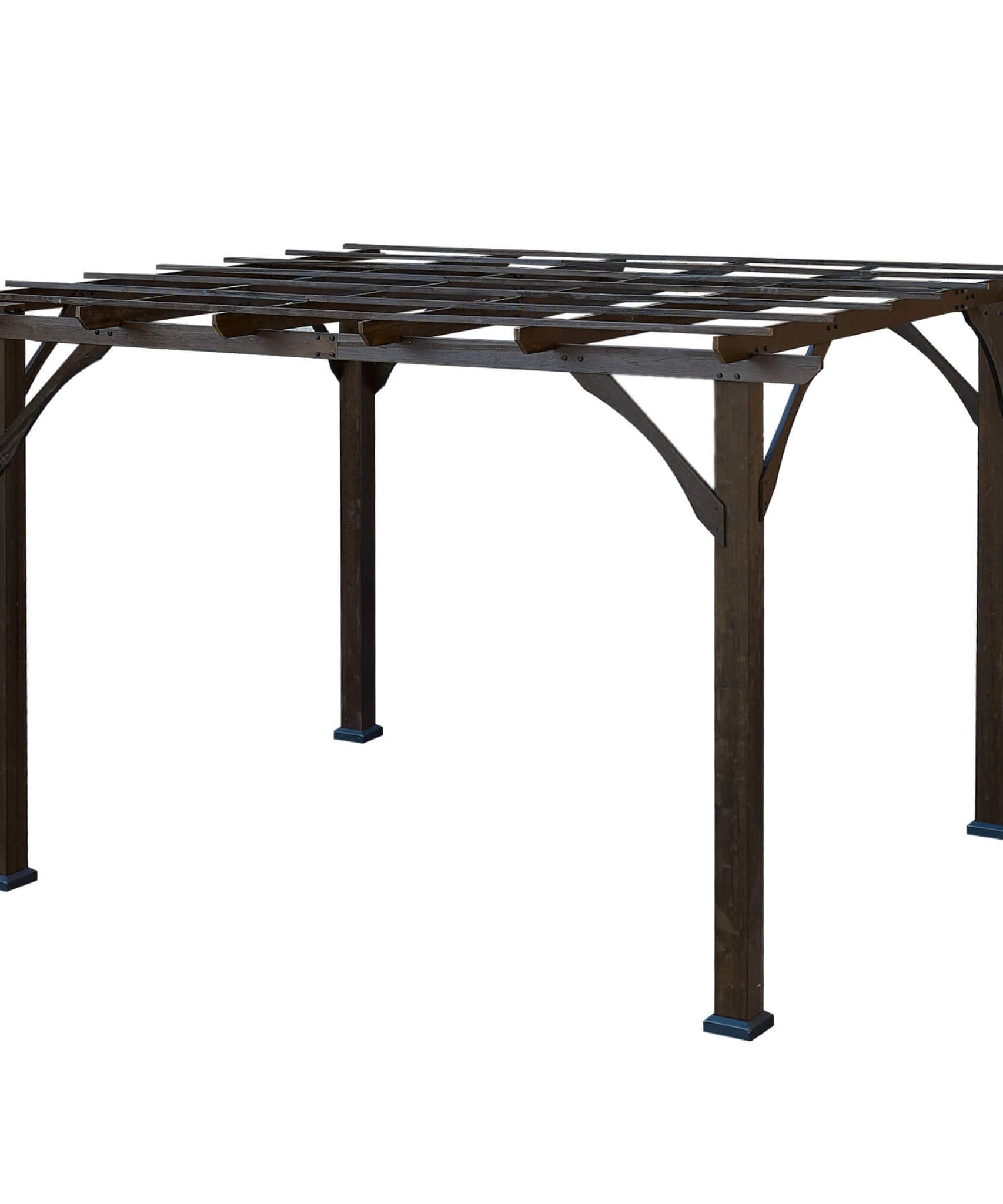 [10X12FT] Alora Premium Outdoor Brown Cedar Wood Pergola For Spacious Patios (SAK45639)