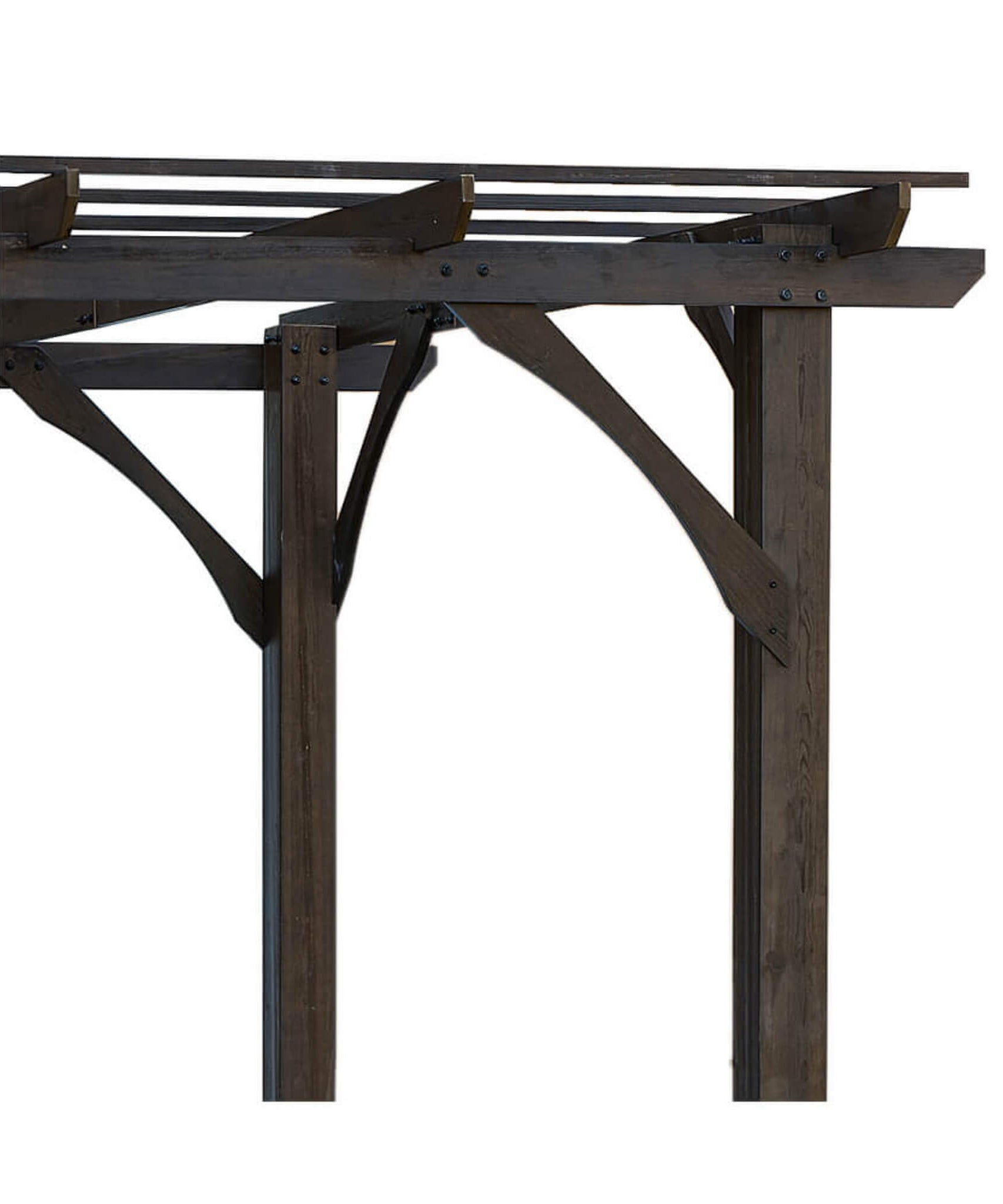 [10X12FT] Alora Premium Outdoor Brown Cedar Wood Pergola For Spacious Patios (SAK45639)