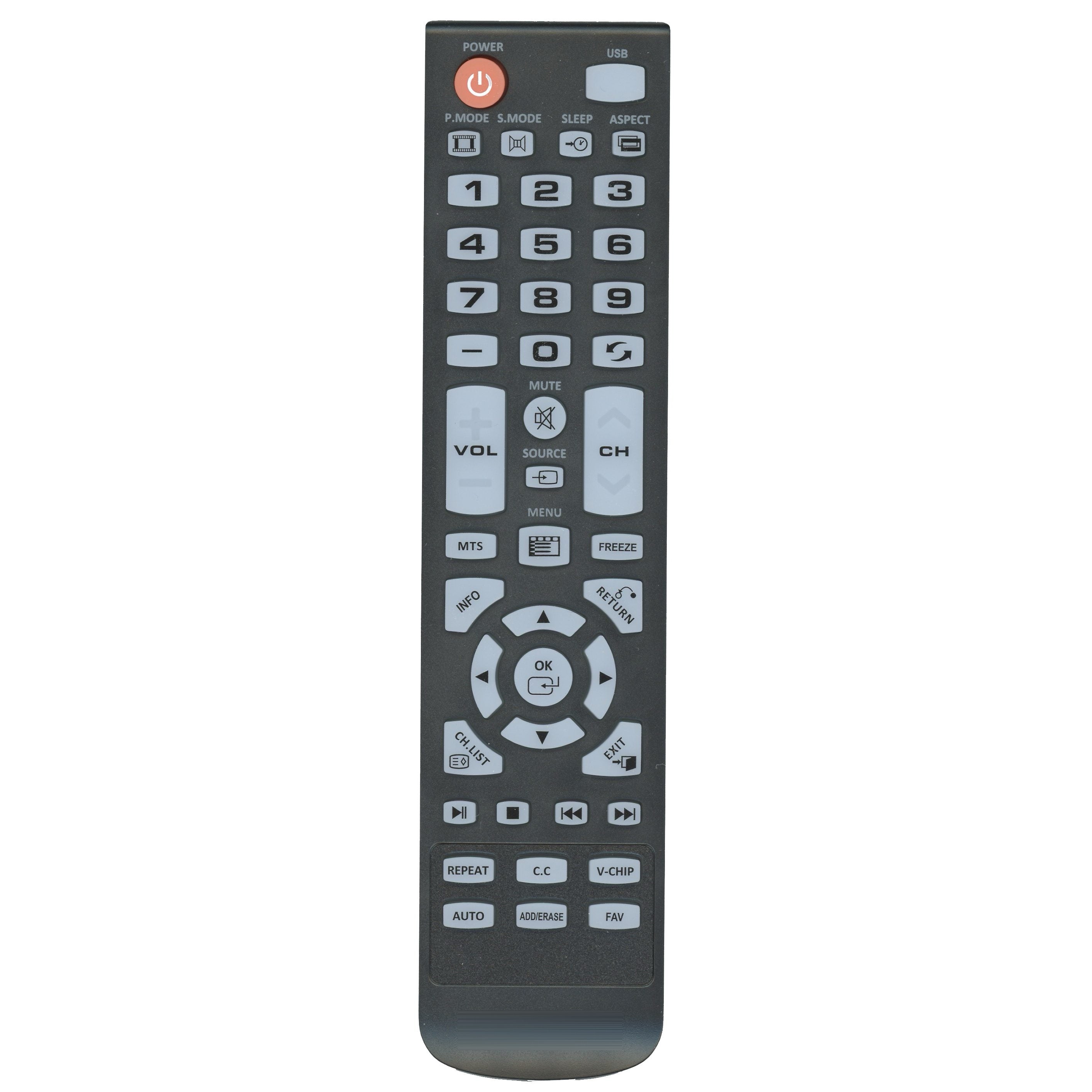Element XHY-353-01/ROH TV Remote Control for ELEFJ, ELEFT, ELEFW, ELFW Series HDTV Models - 845-049-06B06