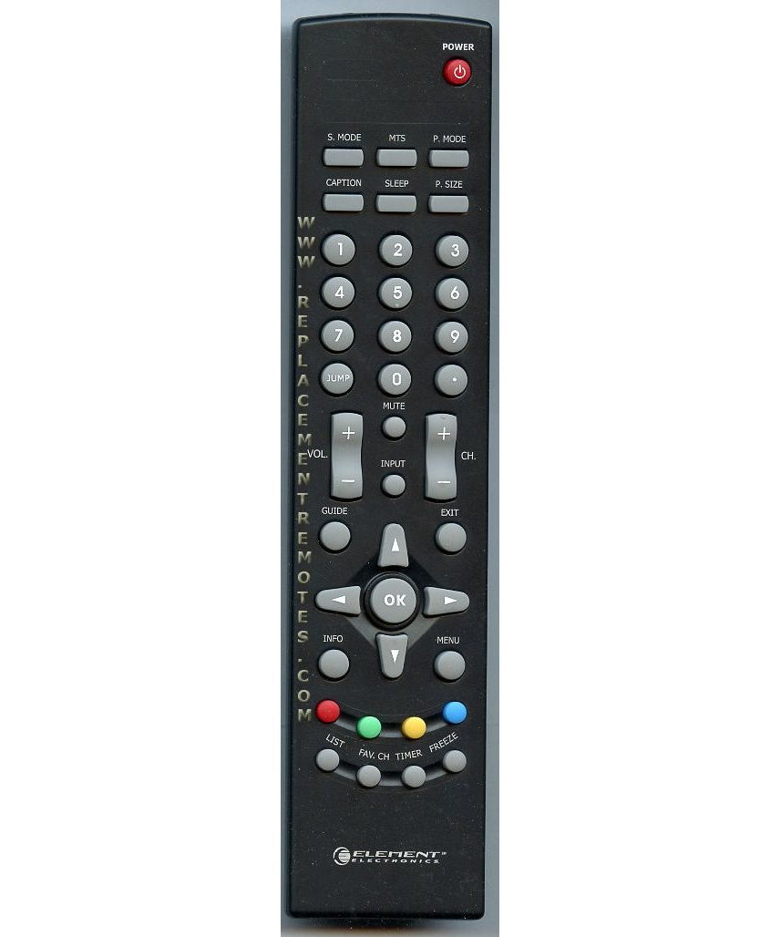 Element 845042GF1XABH TV Remote Control