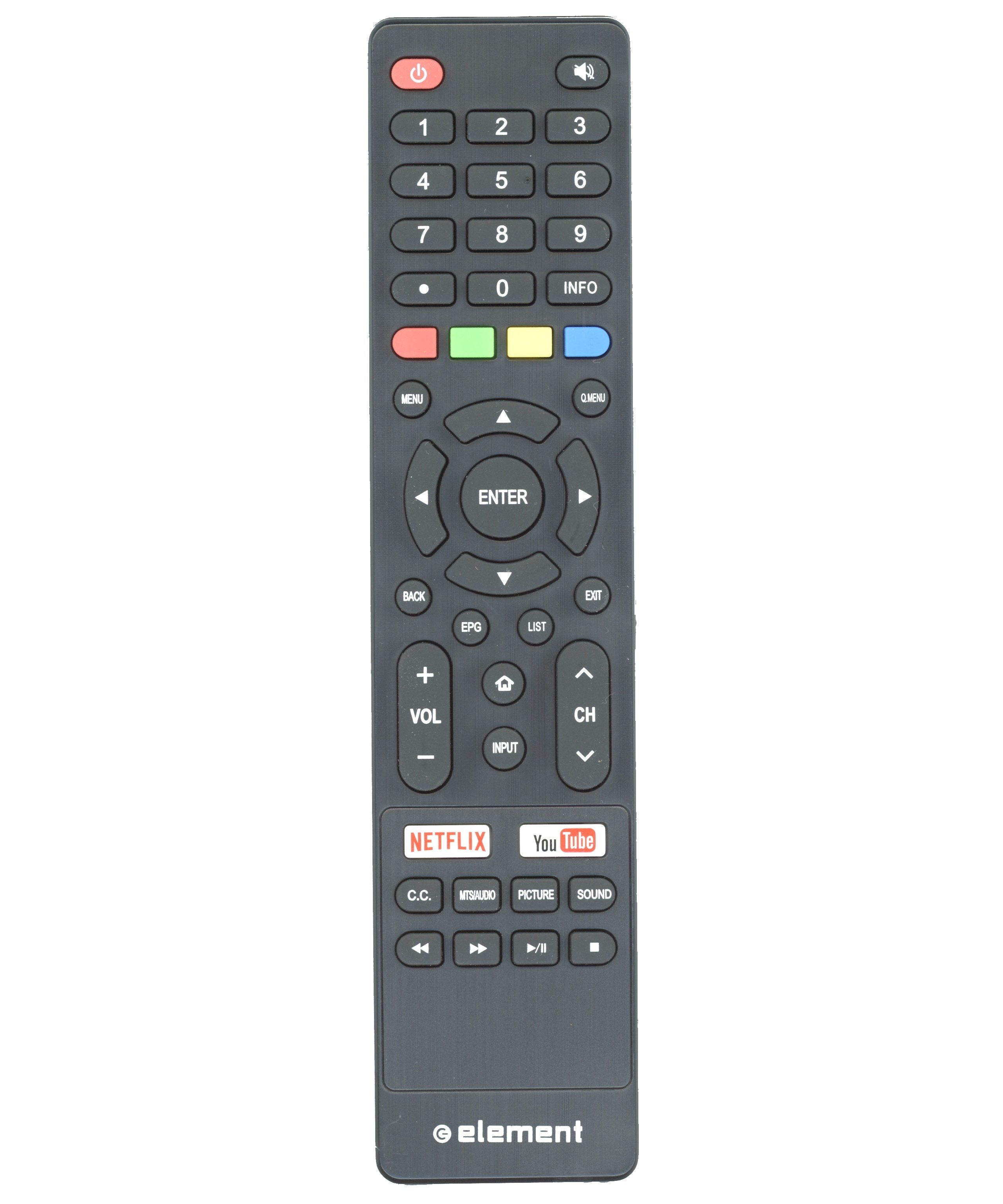 Element E4SFT551REM TV Remote Control