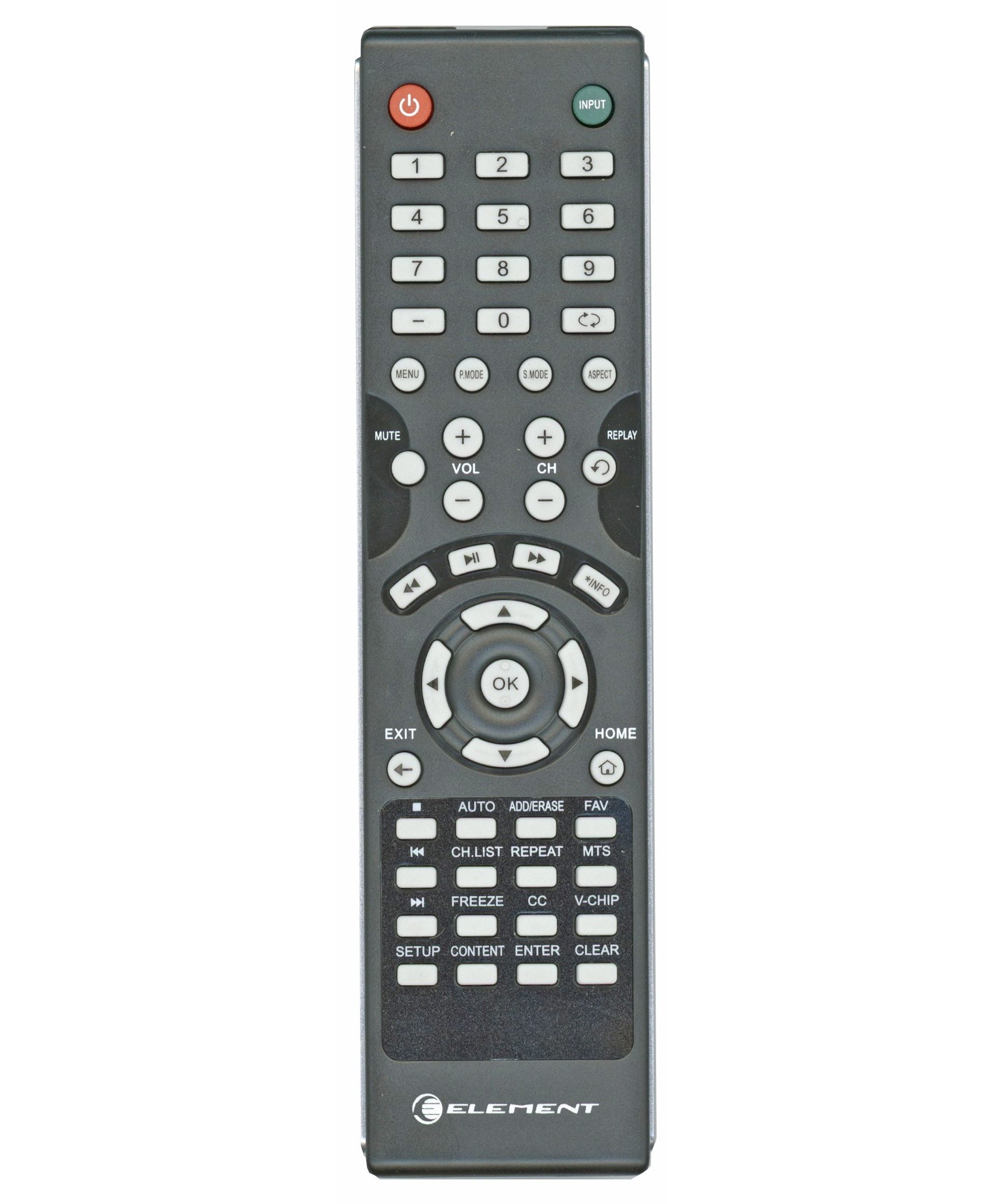 Element JX8040A TV Combo Remote Control