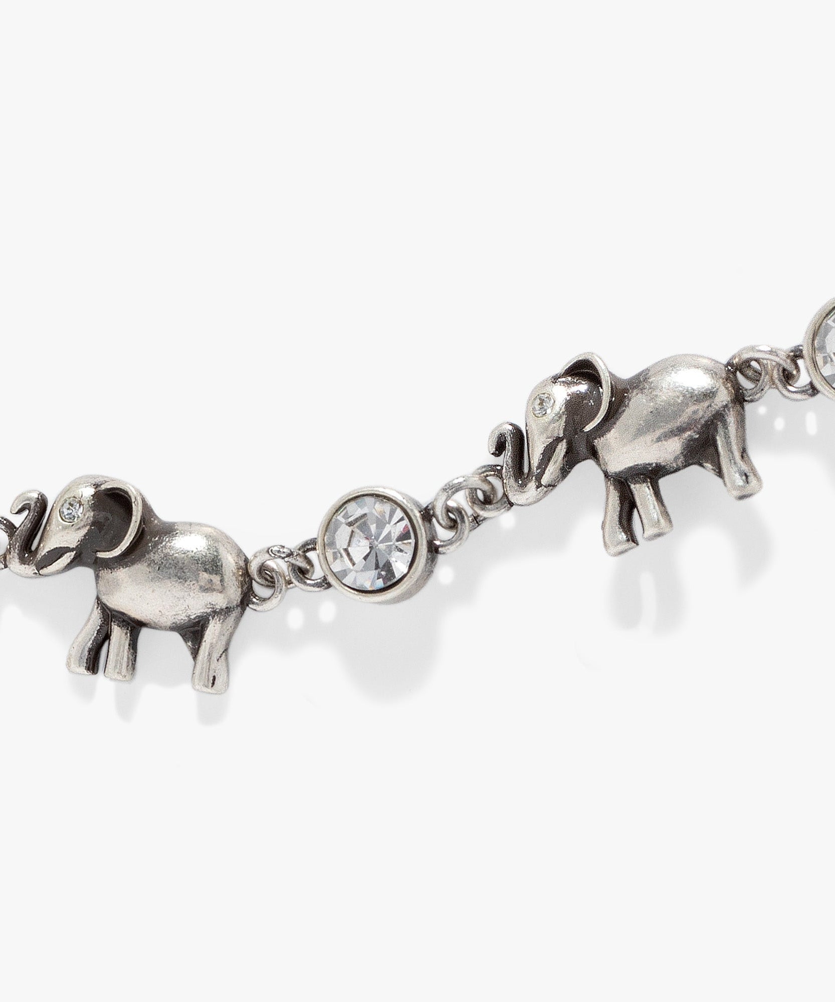 Elephant Crystal Bolo Bracelet