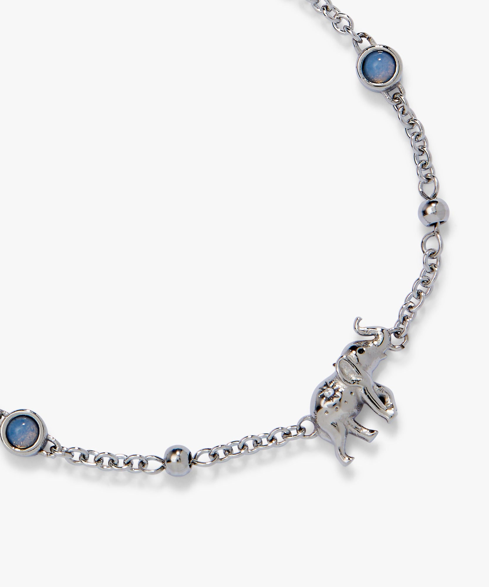 Elephant Inline Charm Anklet