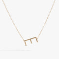 Initial E Precious Elongated Necklace