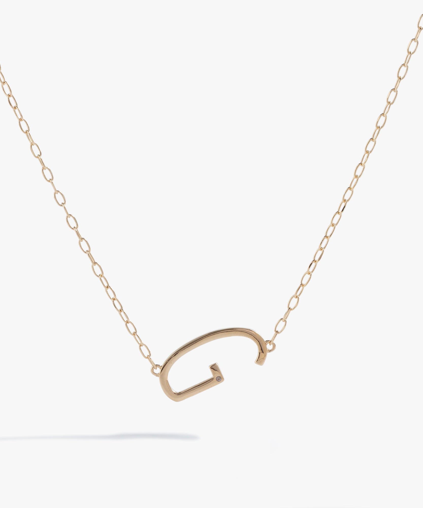 Initial G Precious Elongated Necklace