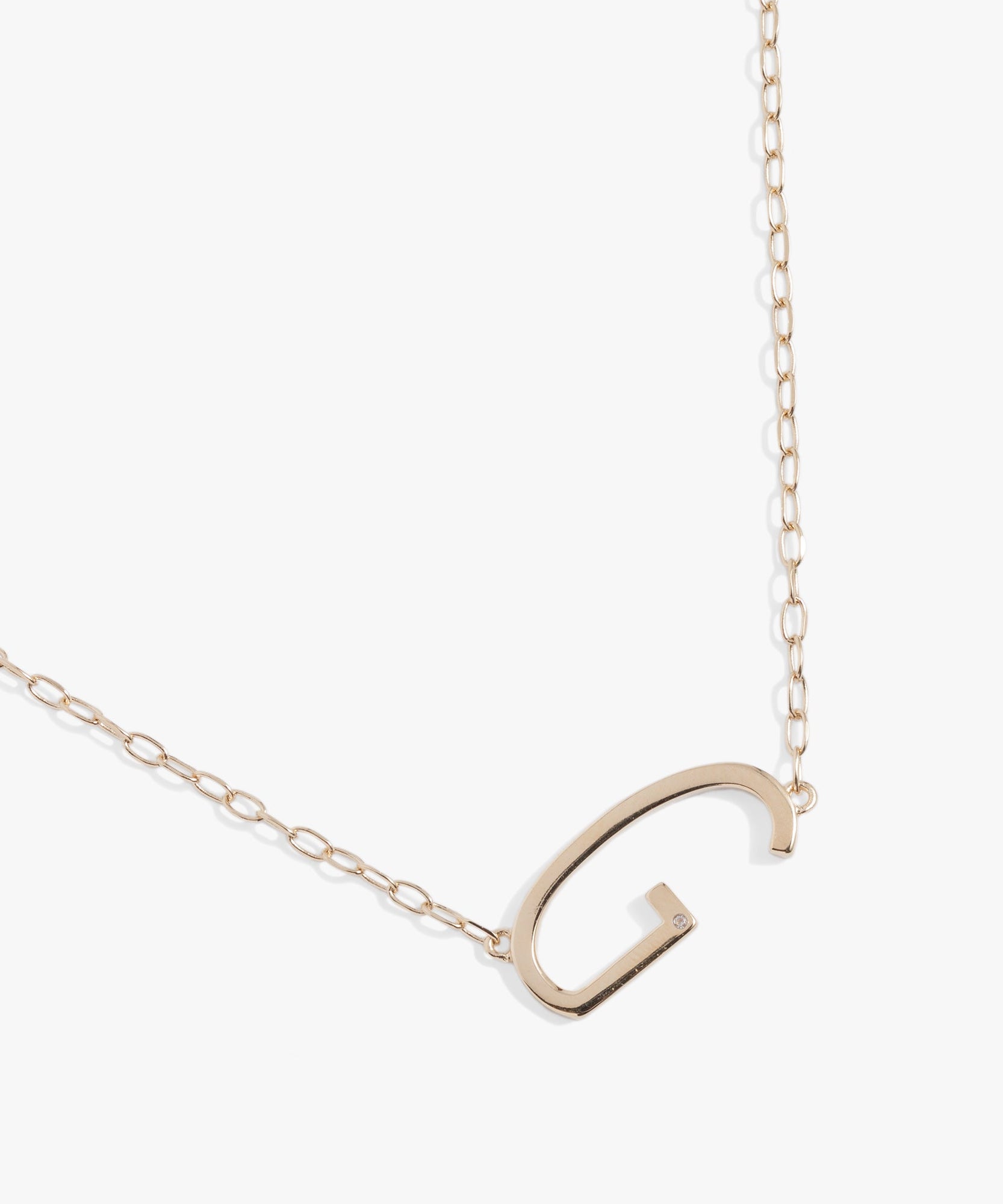 Initial G Precious Elongated Necklace