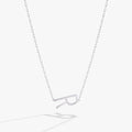 Initial R Precious Elongated Necklace
