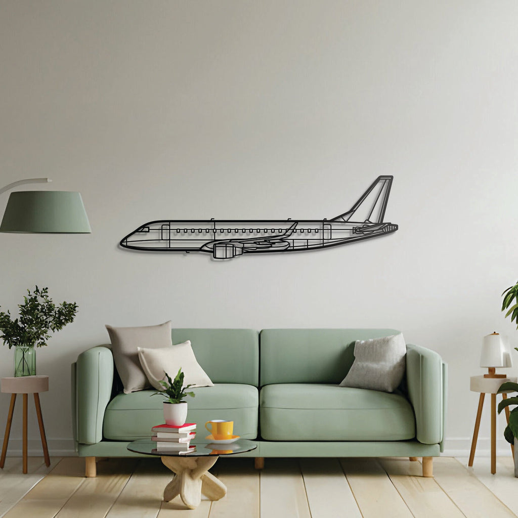 EMJ-175 Metal Aircraft Wall Art - NCP0176