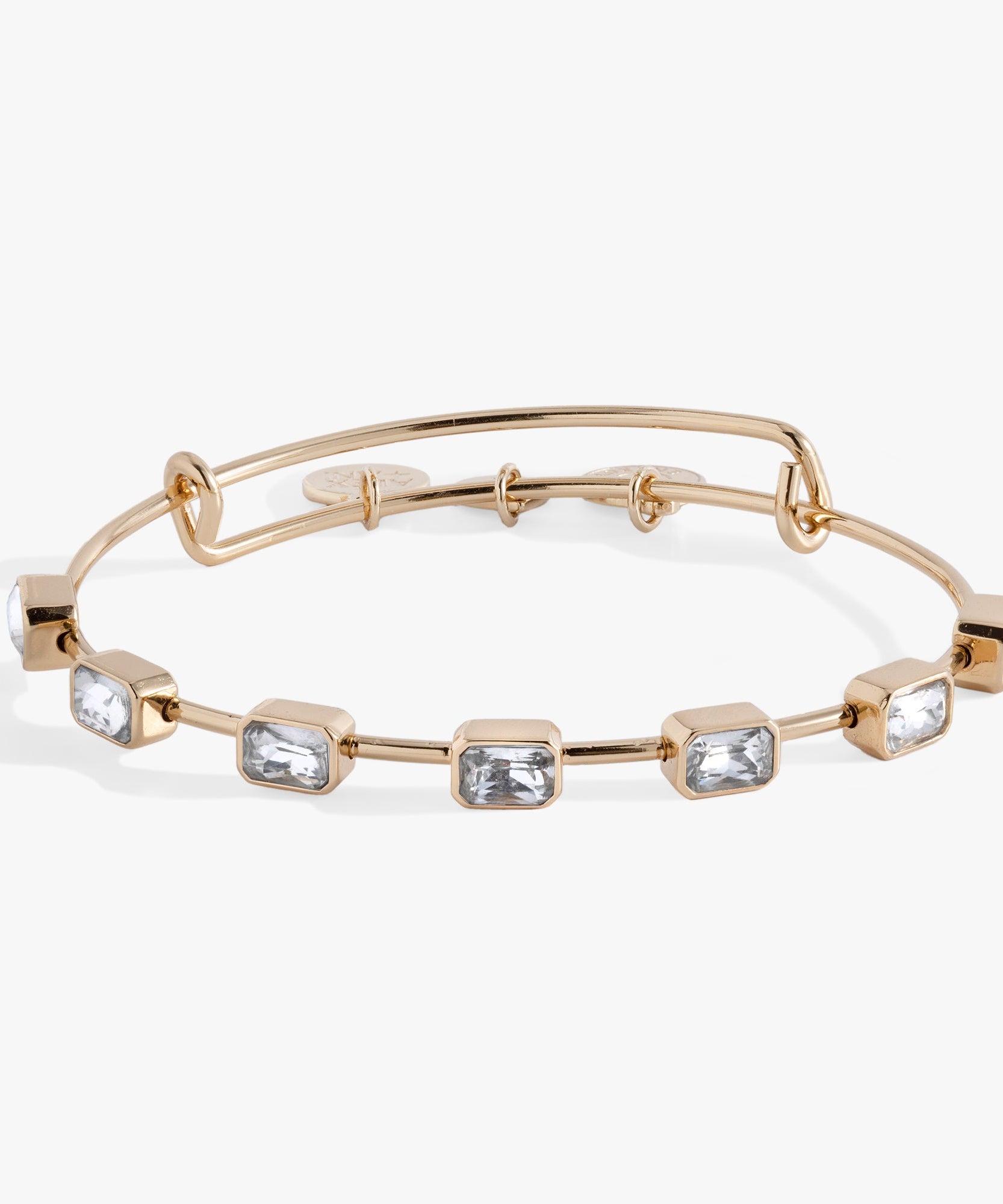 April Birthstone Emerald Cut Bangle