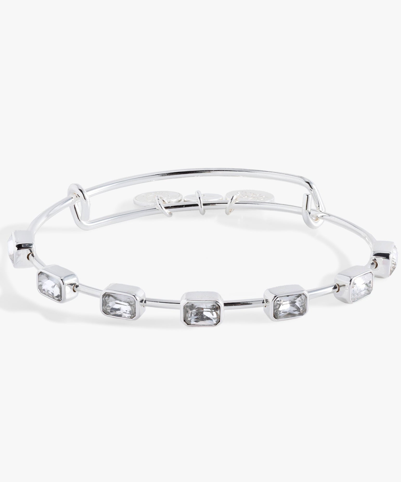 April Birthstone Emerald Cut Bangle