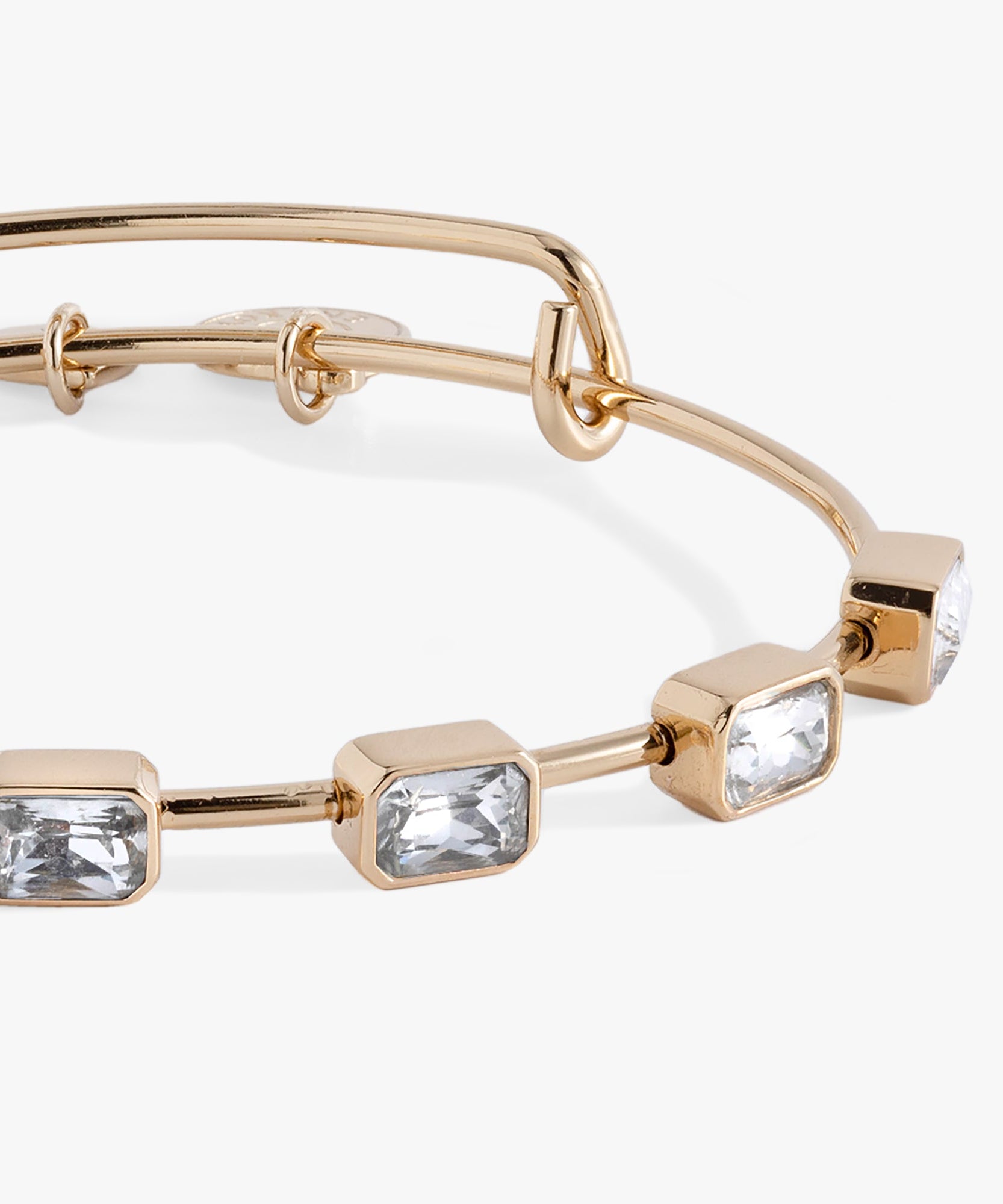 April Birthstone Emerald Cut Bangle