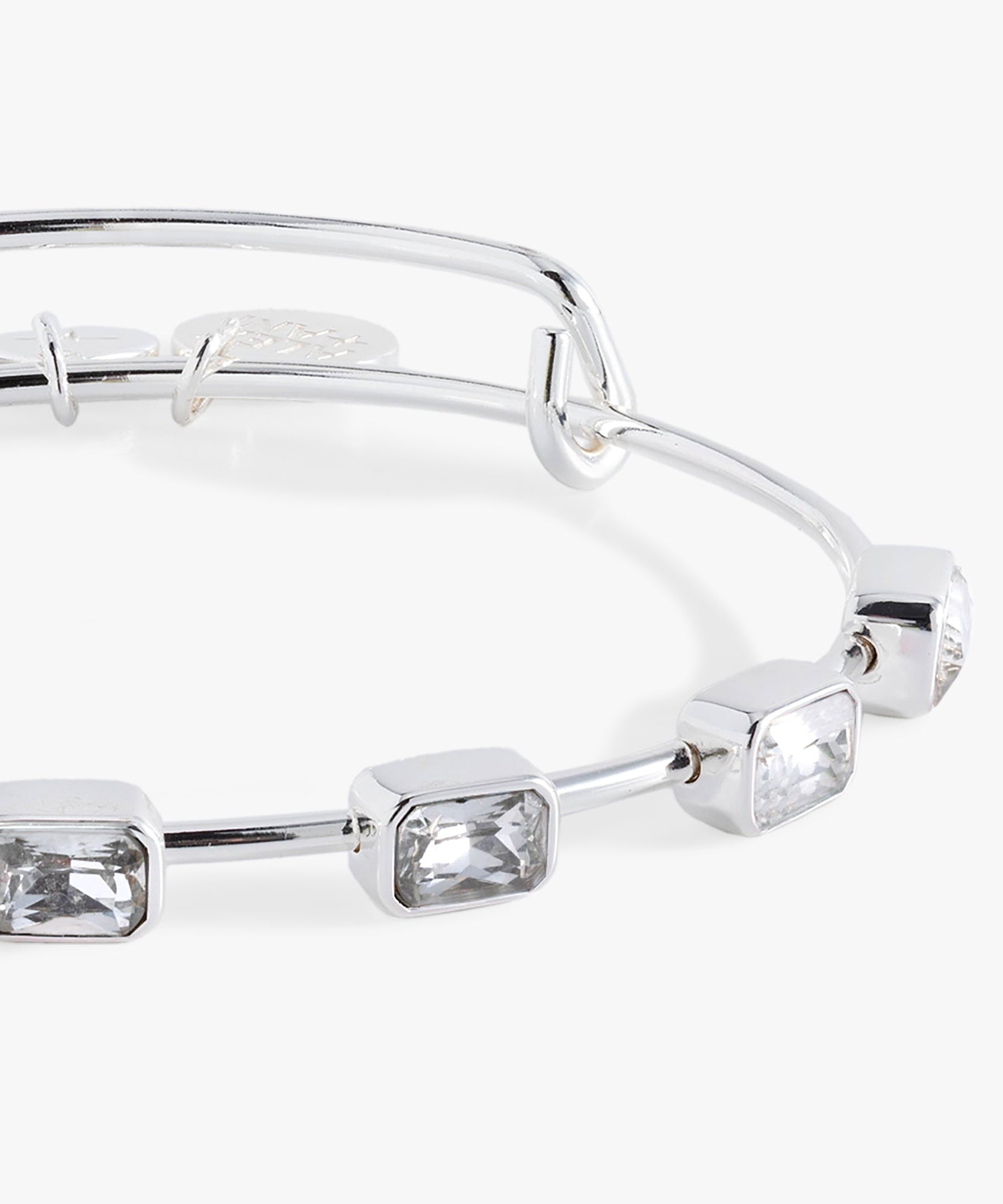 April Birthstone Emerald Cut Bangle