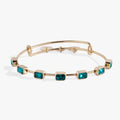December Birthstone Emerald Cut Bangle
