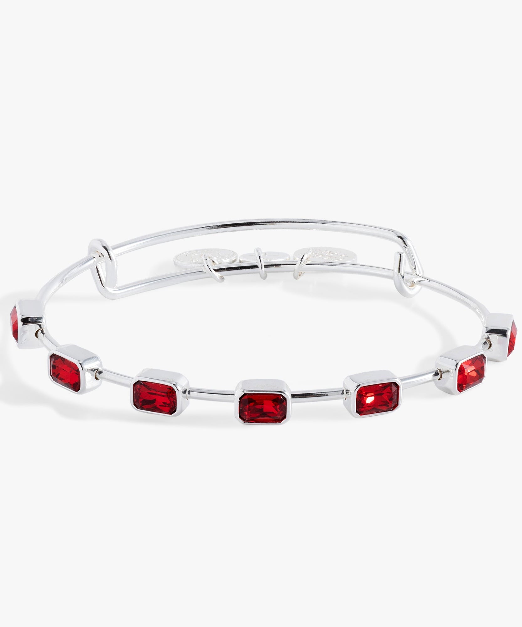 January Birthstone Emerald Cut Bangle