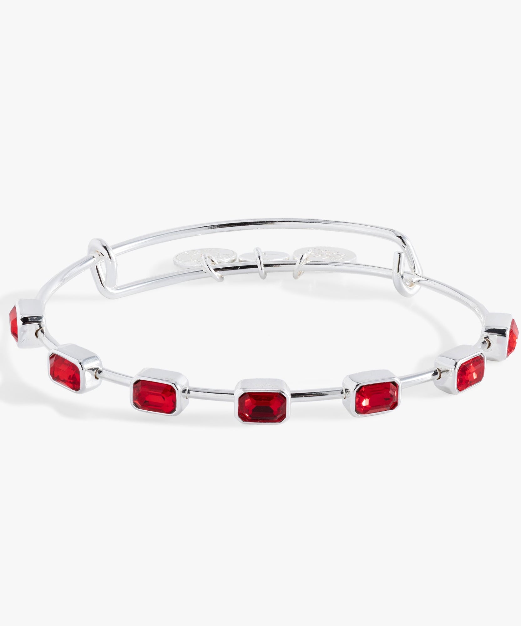 July Birthstone Emerald Cut Bangle