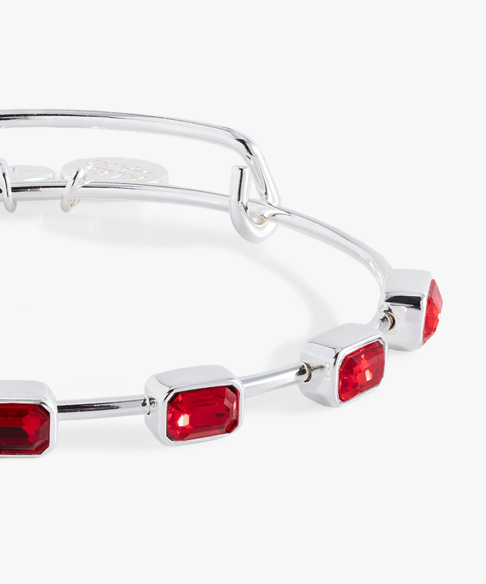 July Birthstone Emerald Cut Bangle