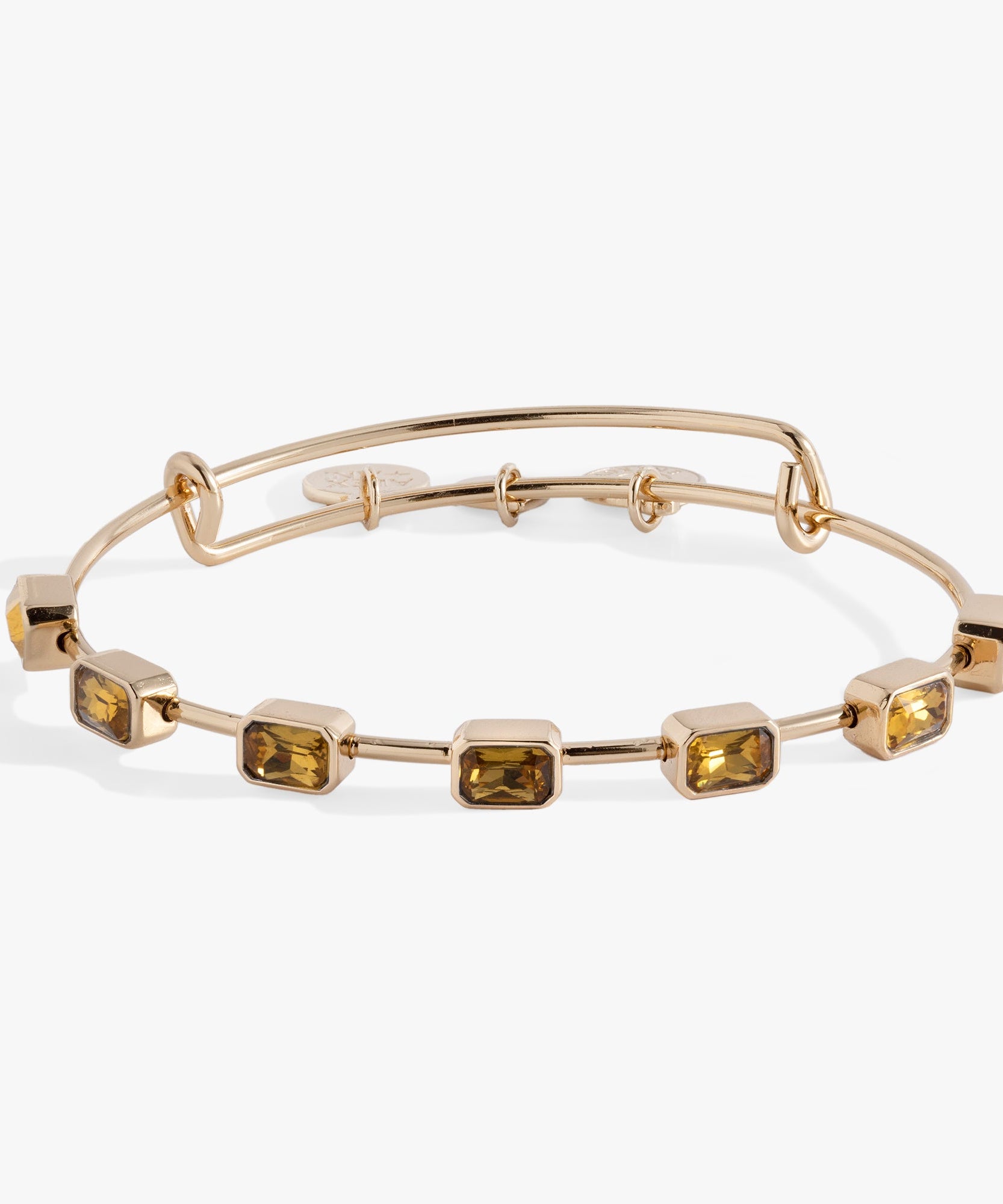 November Birthstone Emerald Cut Bangle
