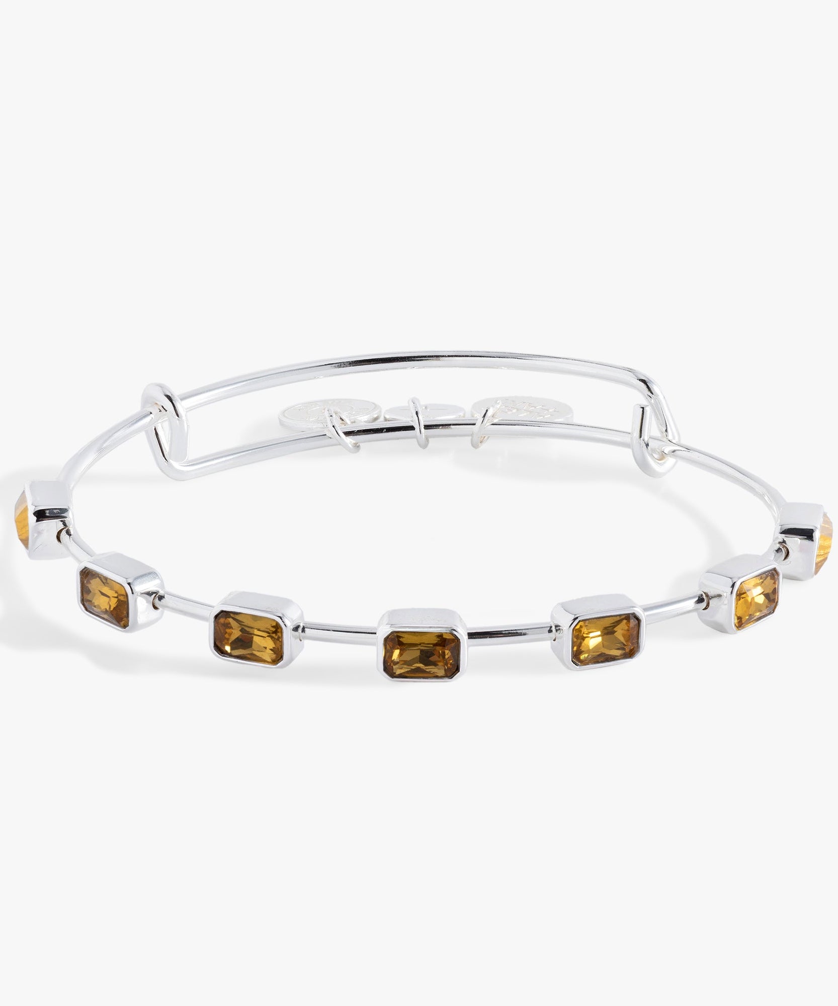 November Birthstone Emerald Cut Bangle