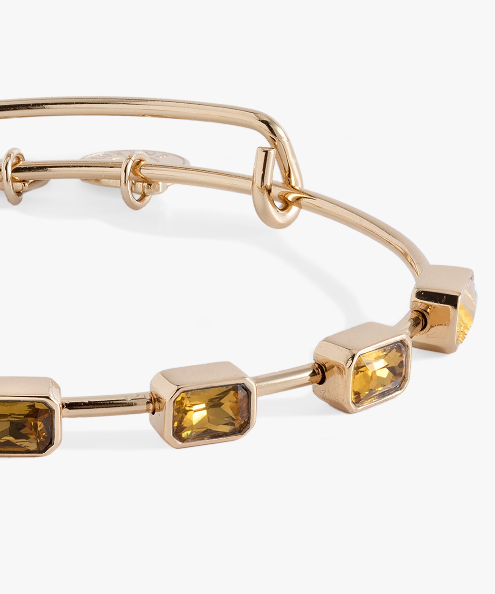 November Birthstone Emerald Cut Bangle