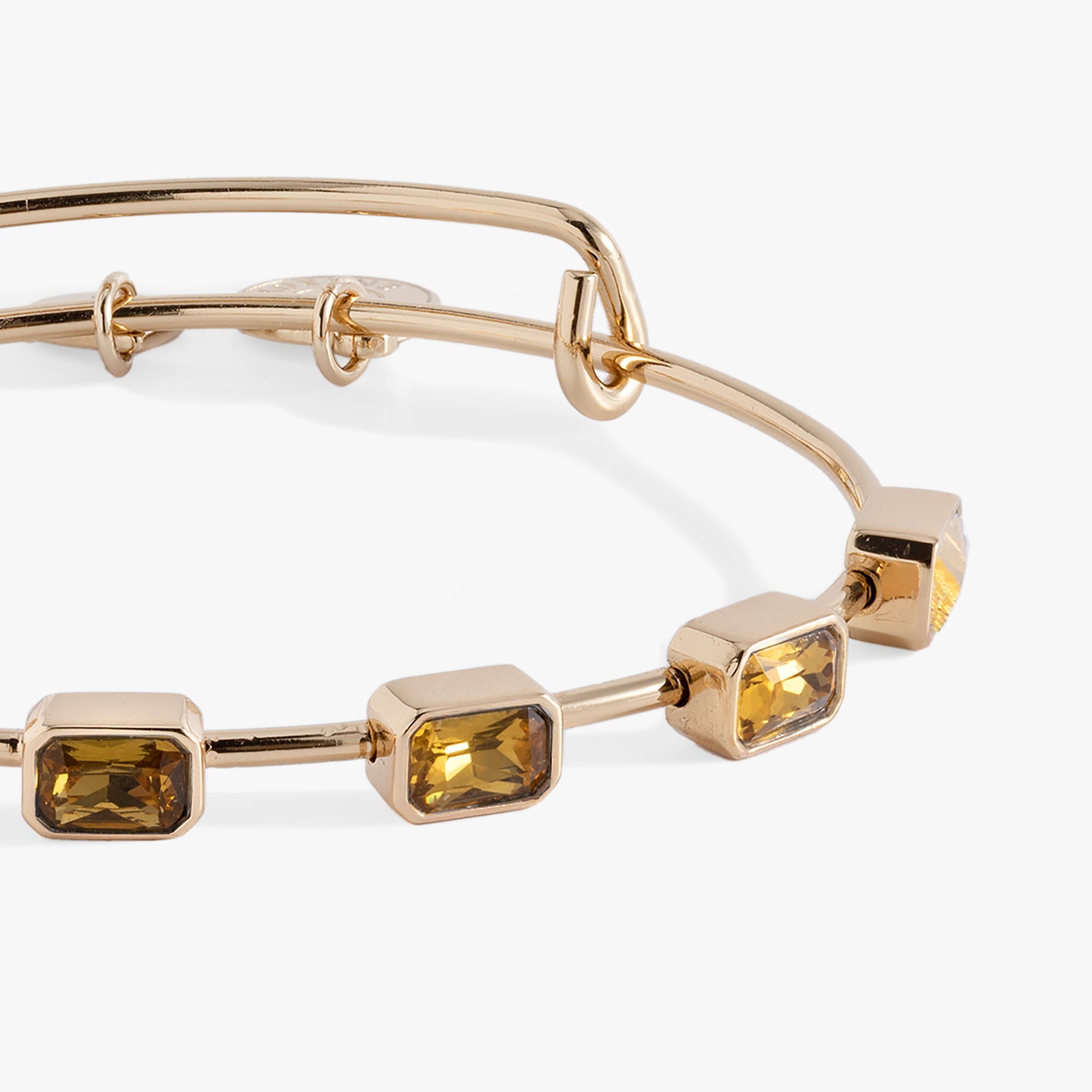 November Birthstone Emerald Cut Bangle
