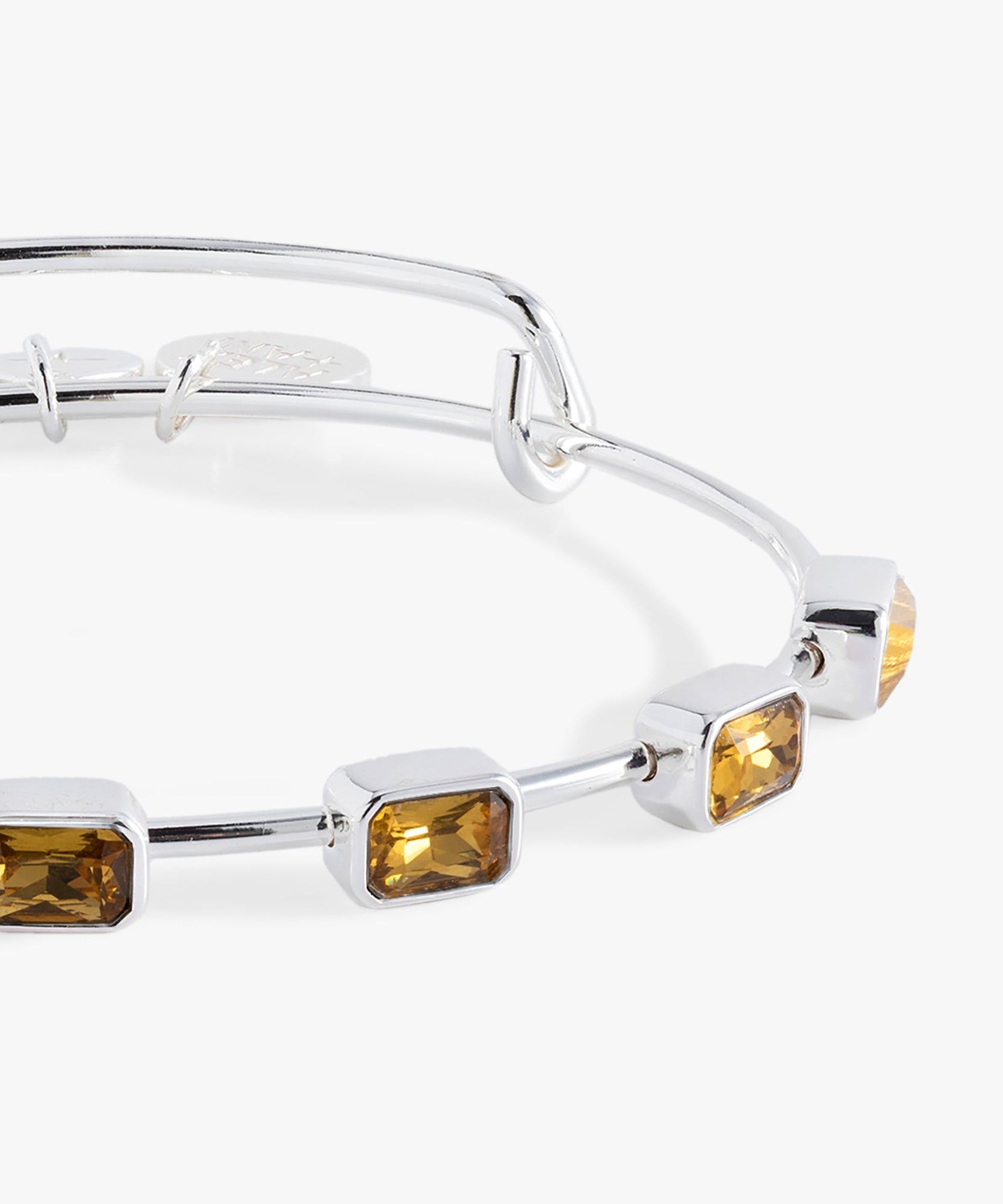 November Birthstone Emerald Cut Bangle