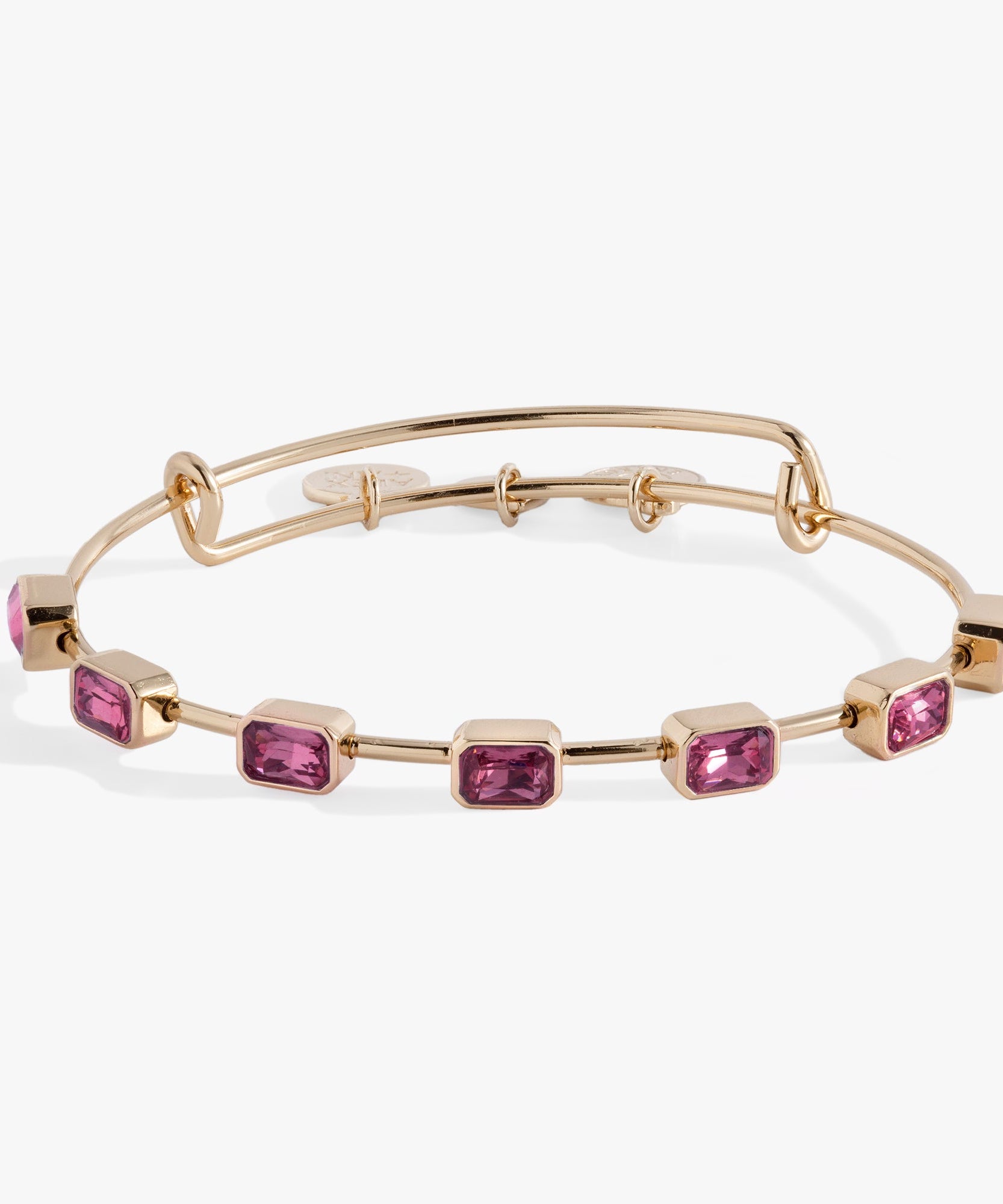October Birthstone Emerald Cut Bangle