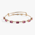 October Birthstone Emerald Cut Bangle