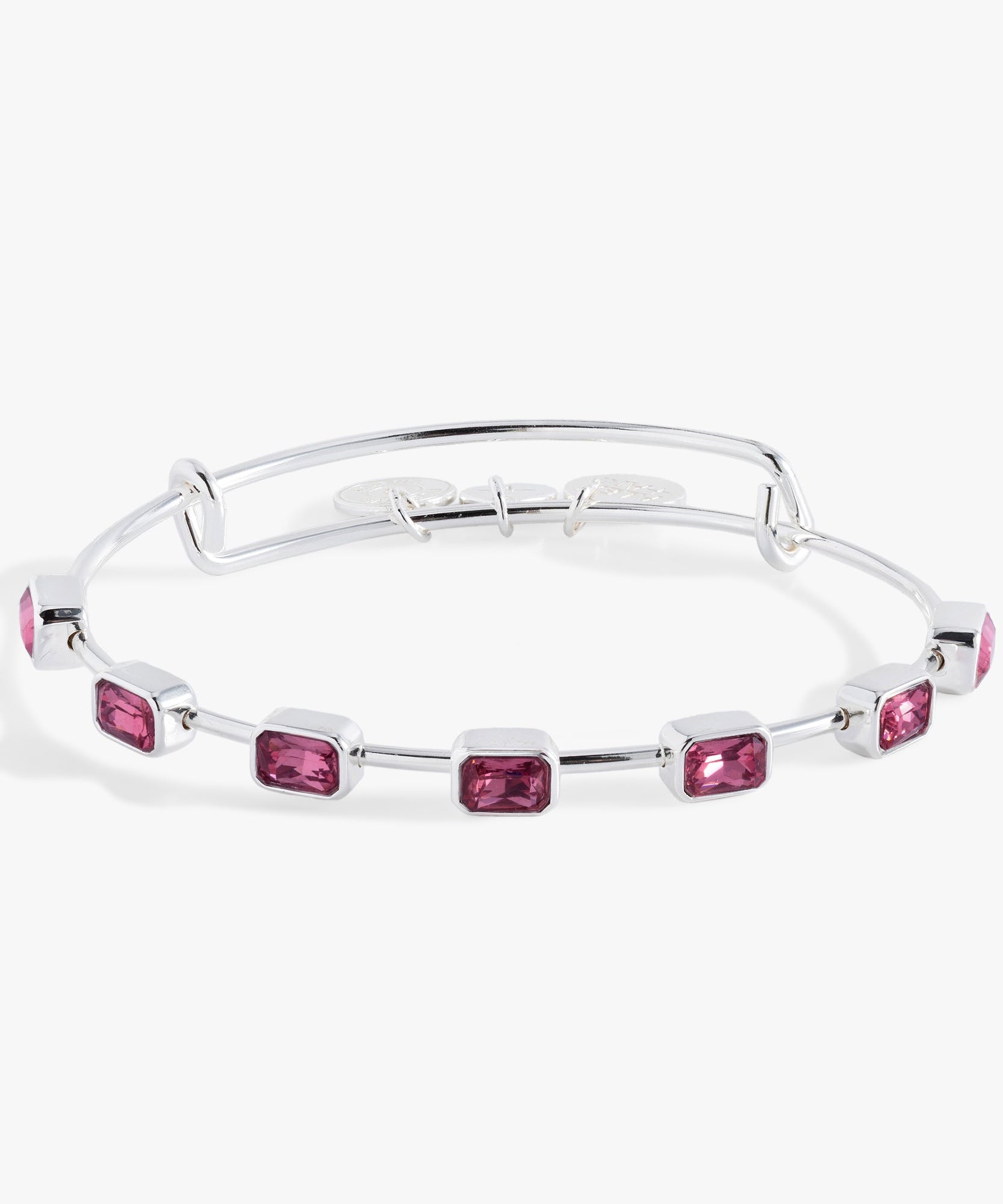 October Birthstone Emerald Cut Bangle