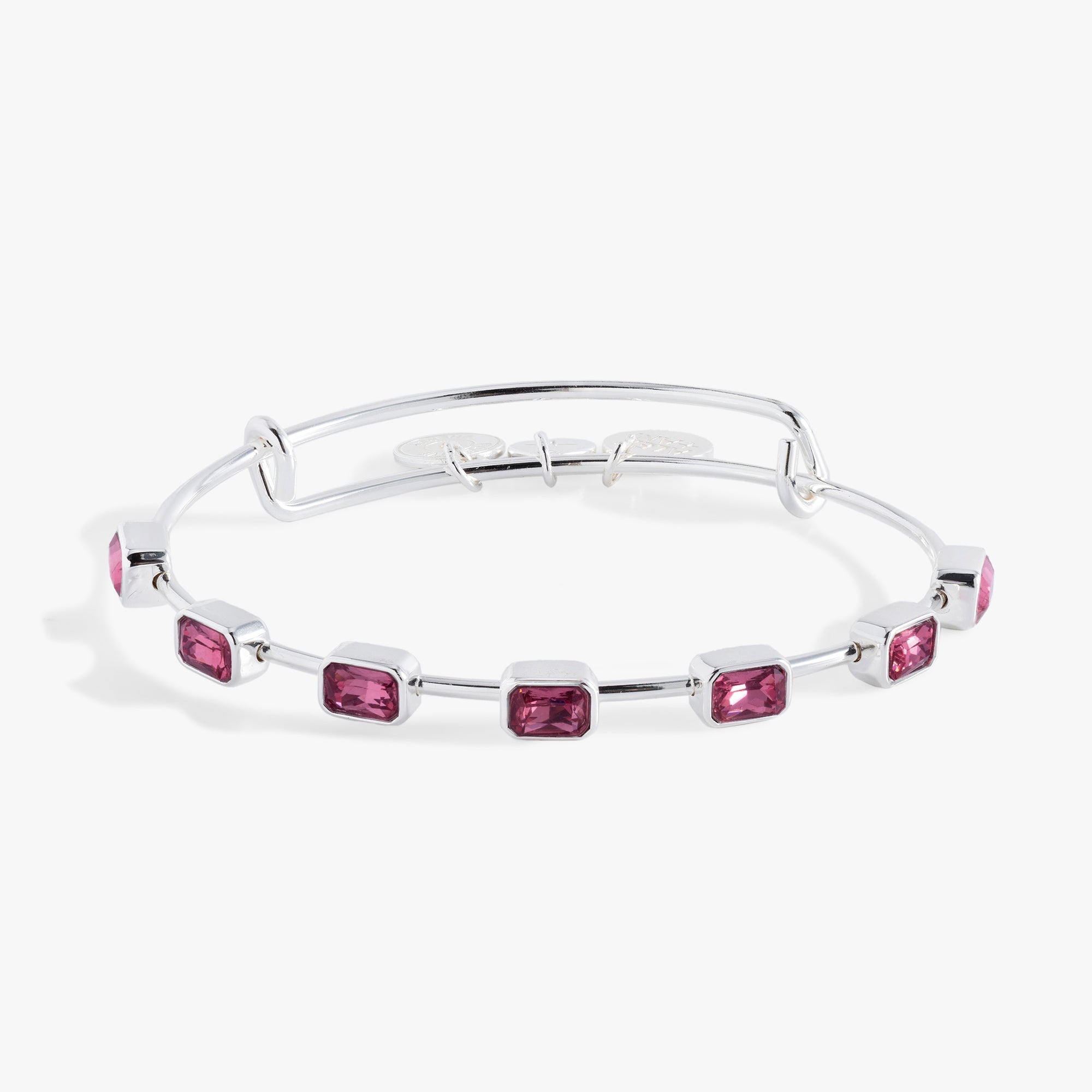 October Birthstone Emerald Cut Bangle