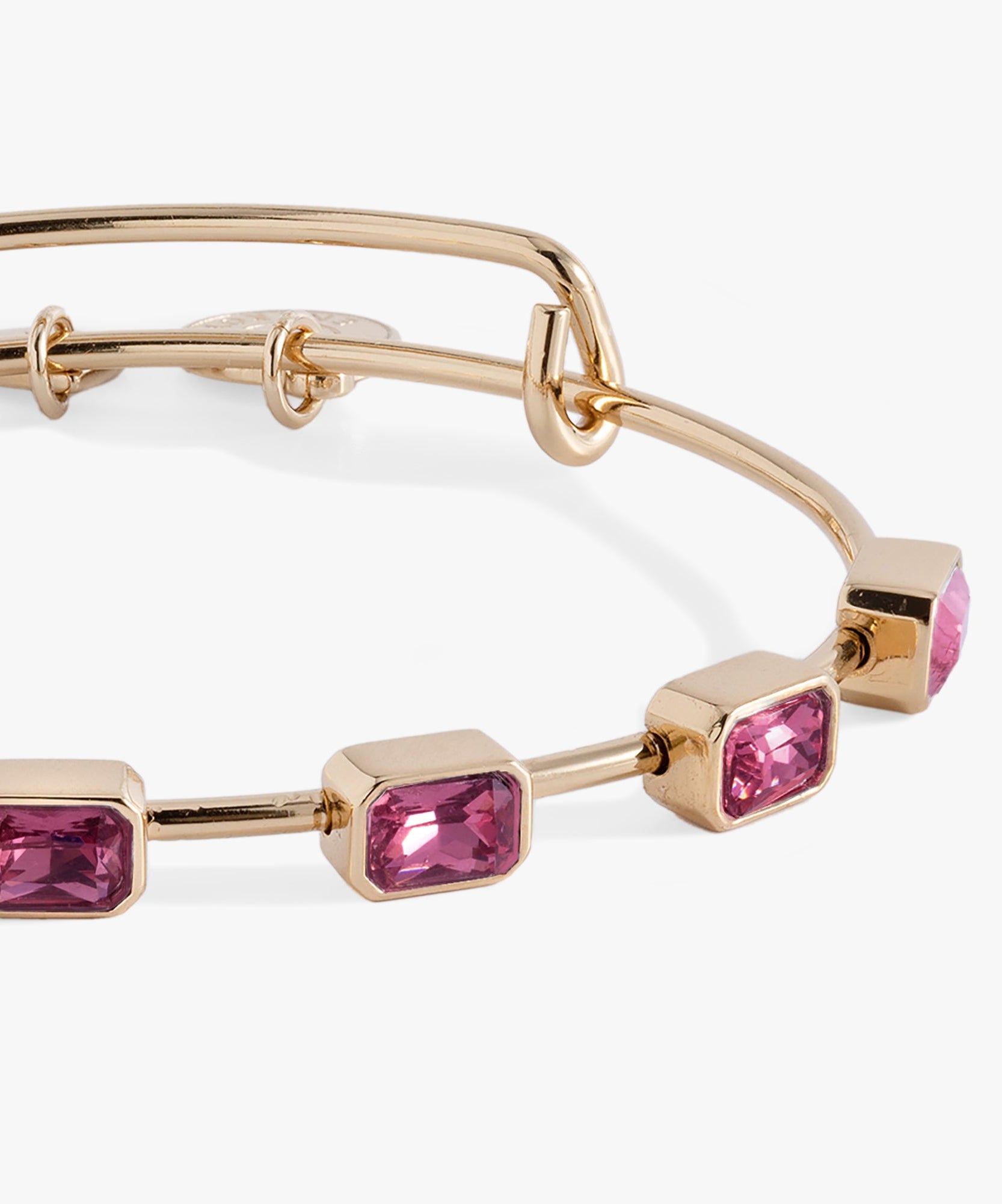 October Birthstone Emerald Cut Bangle